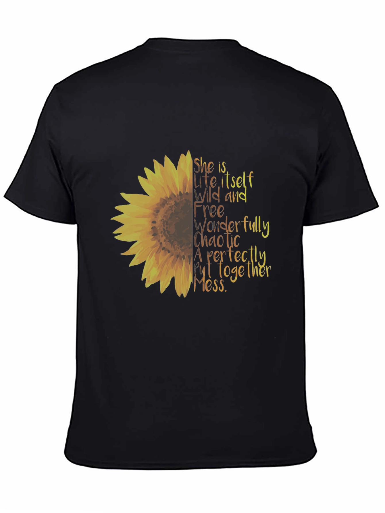 Sunflower Graphic Tee - Perfectly Chaotic Mess Shirt