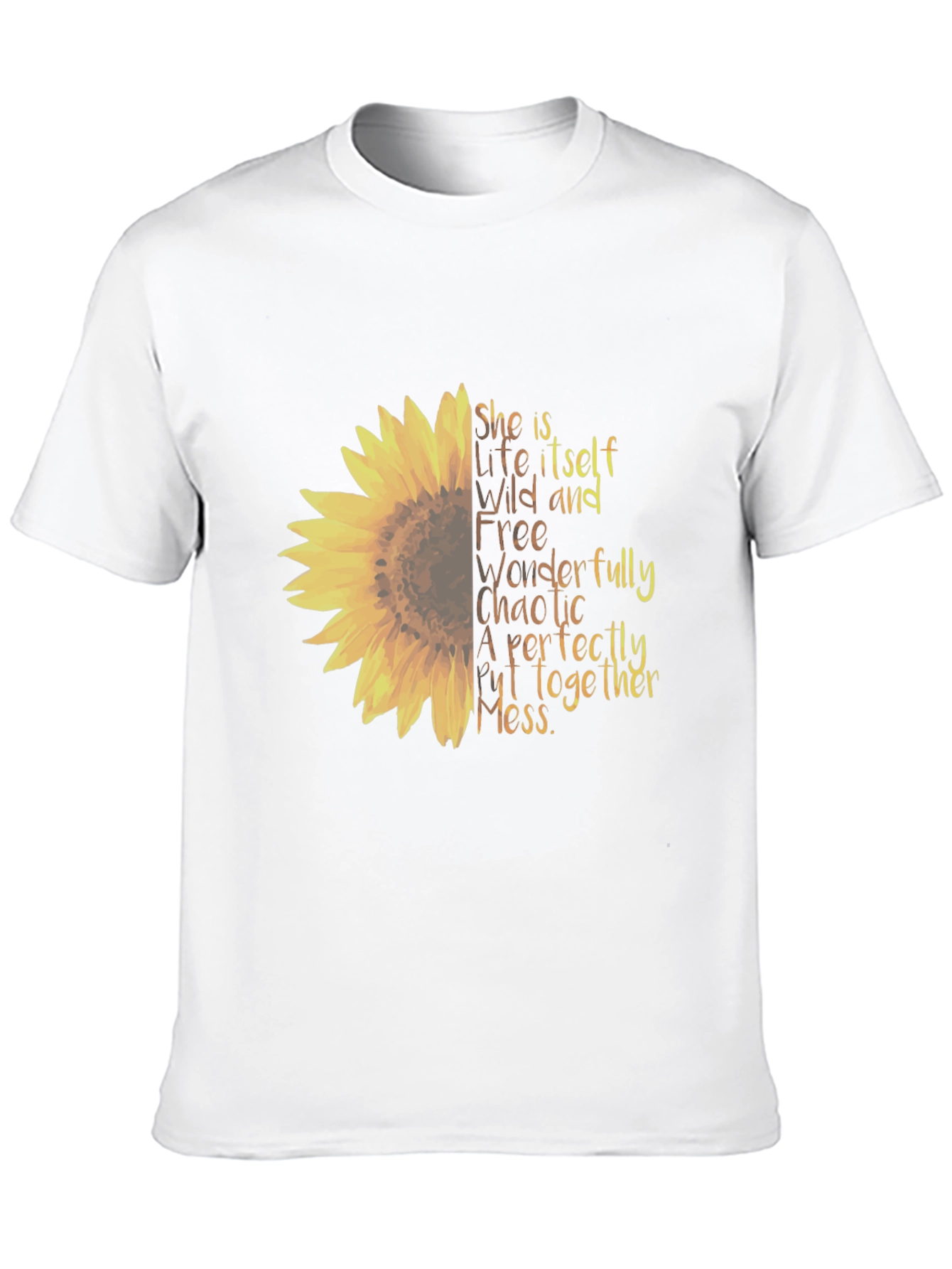 Sunflower Graphic Tee - Perfectly Chaotic Mess Shirt