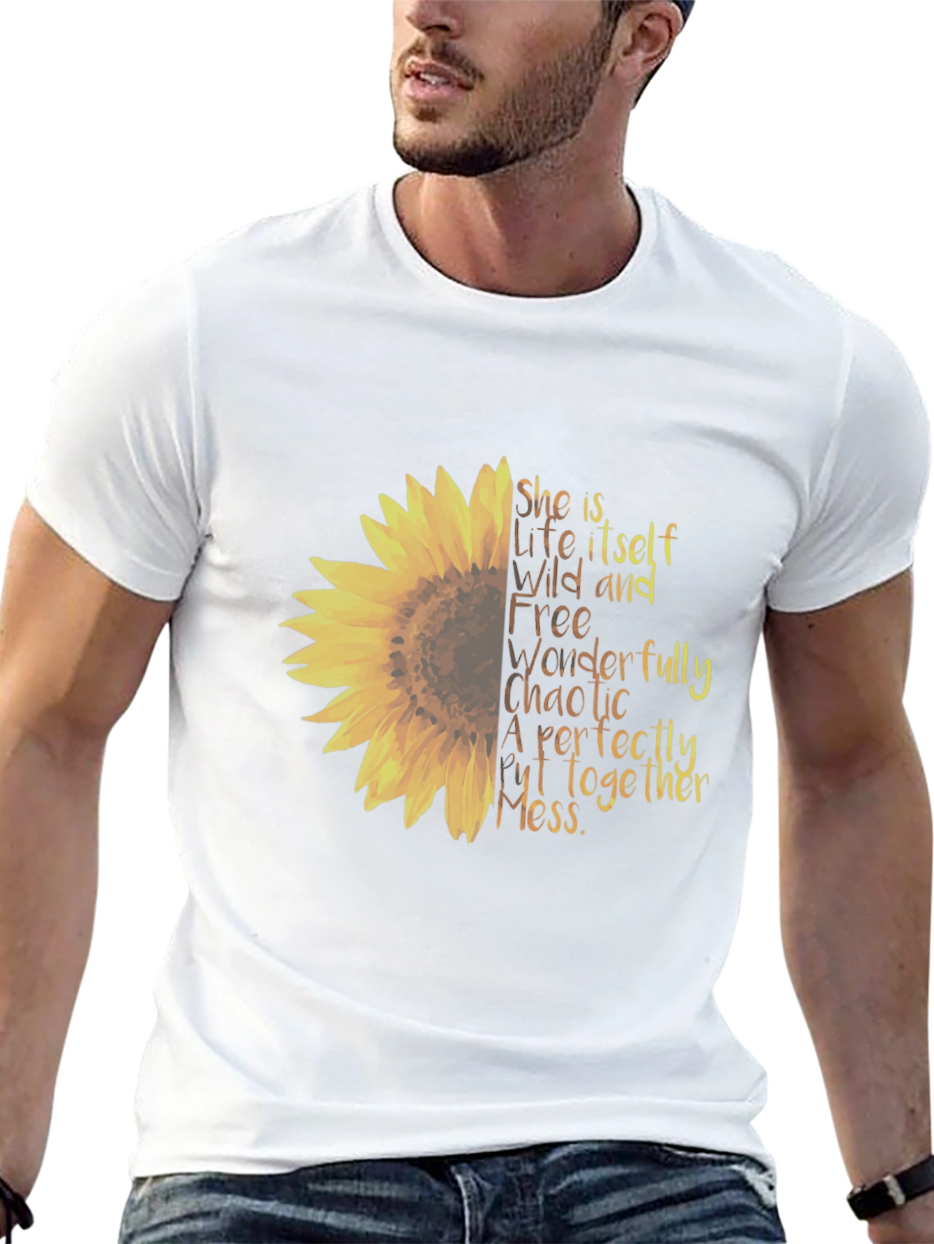 Sunflower Graphic Tee - Perfectly Chaotic Mess Shirt
