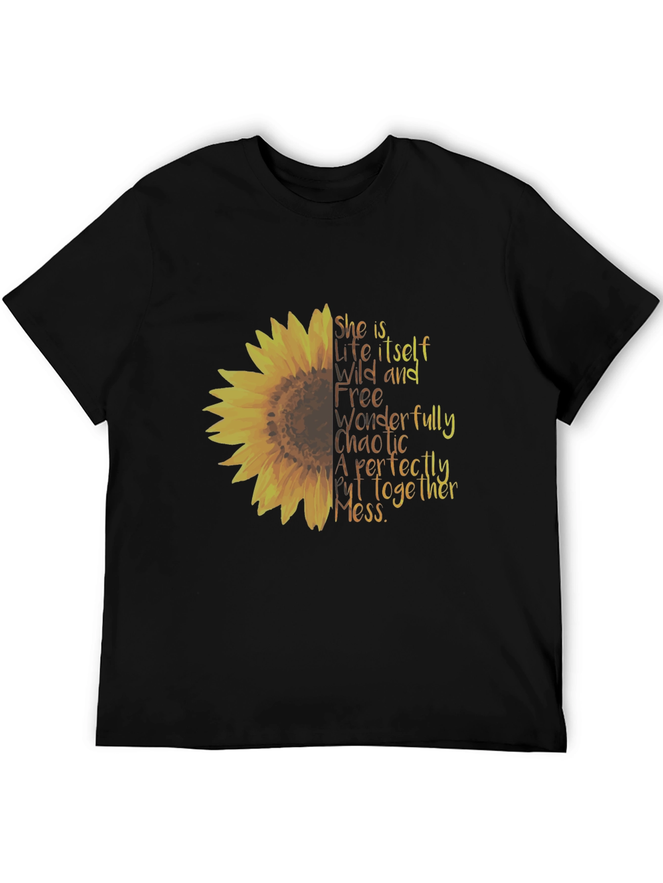 Sunflower Graphic Tee - Perfectly Chaotic Mess Shirt