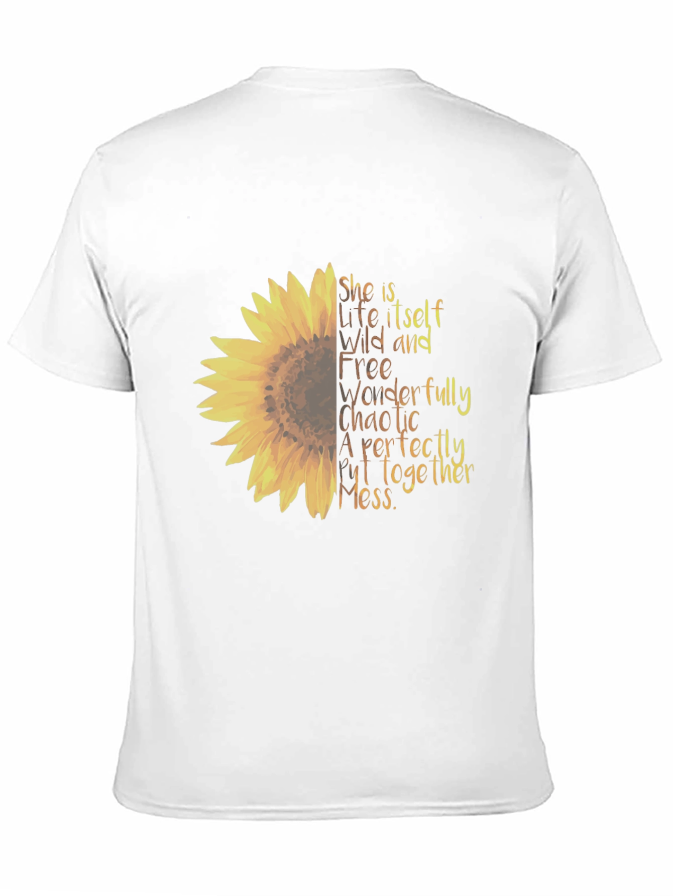 Sunflower Graphic Tee - Perfectly Chaotic Mess Shirt