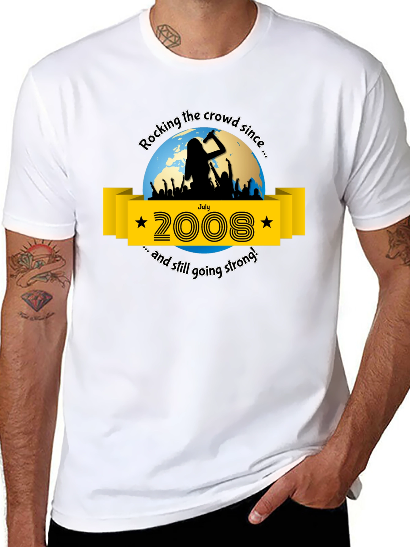 Rocking Since 2008 Anniversary Tee
