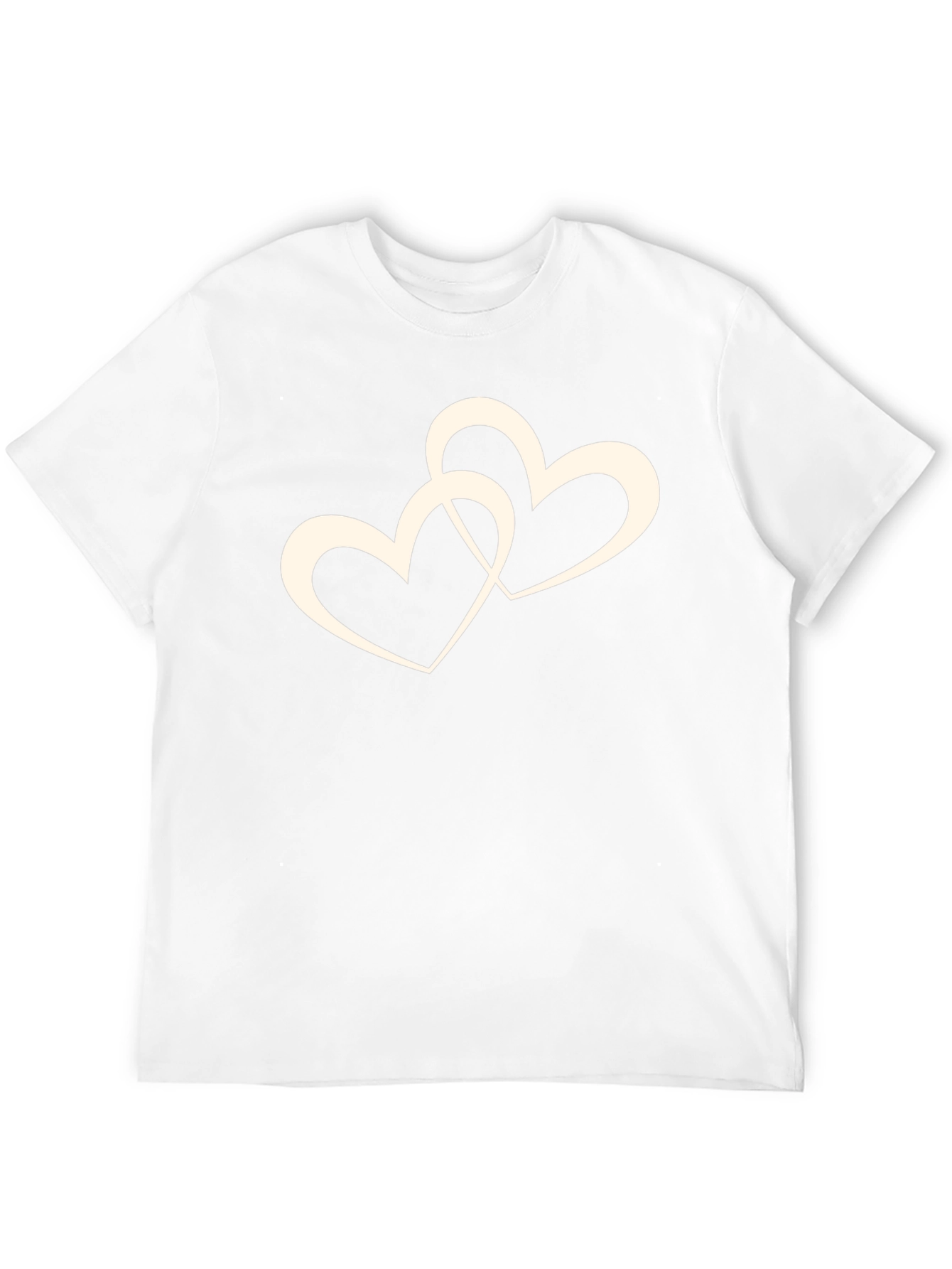 Interlocked Hearts Graphic Black T-Shirt