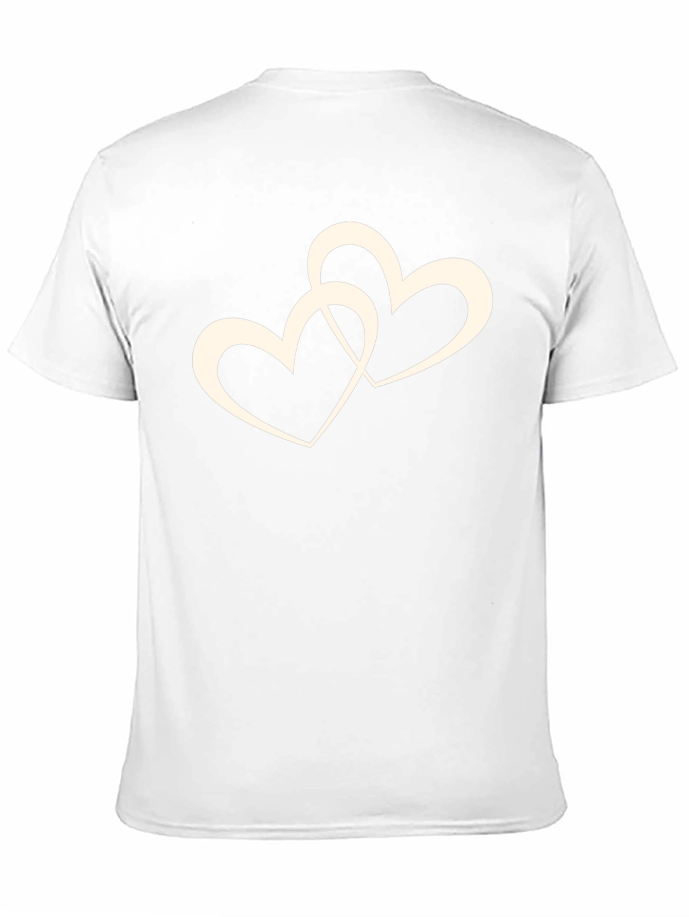 Interlocked Hearts Graphic Black T-Shirt