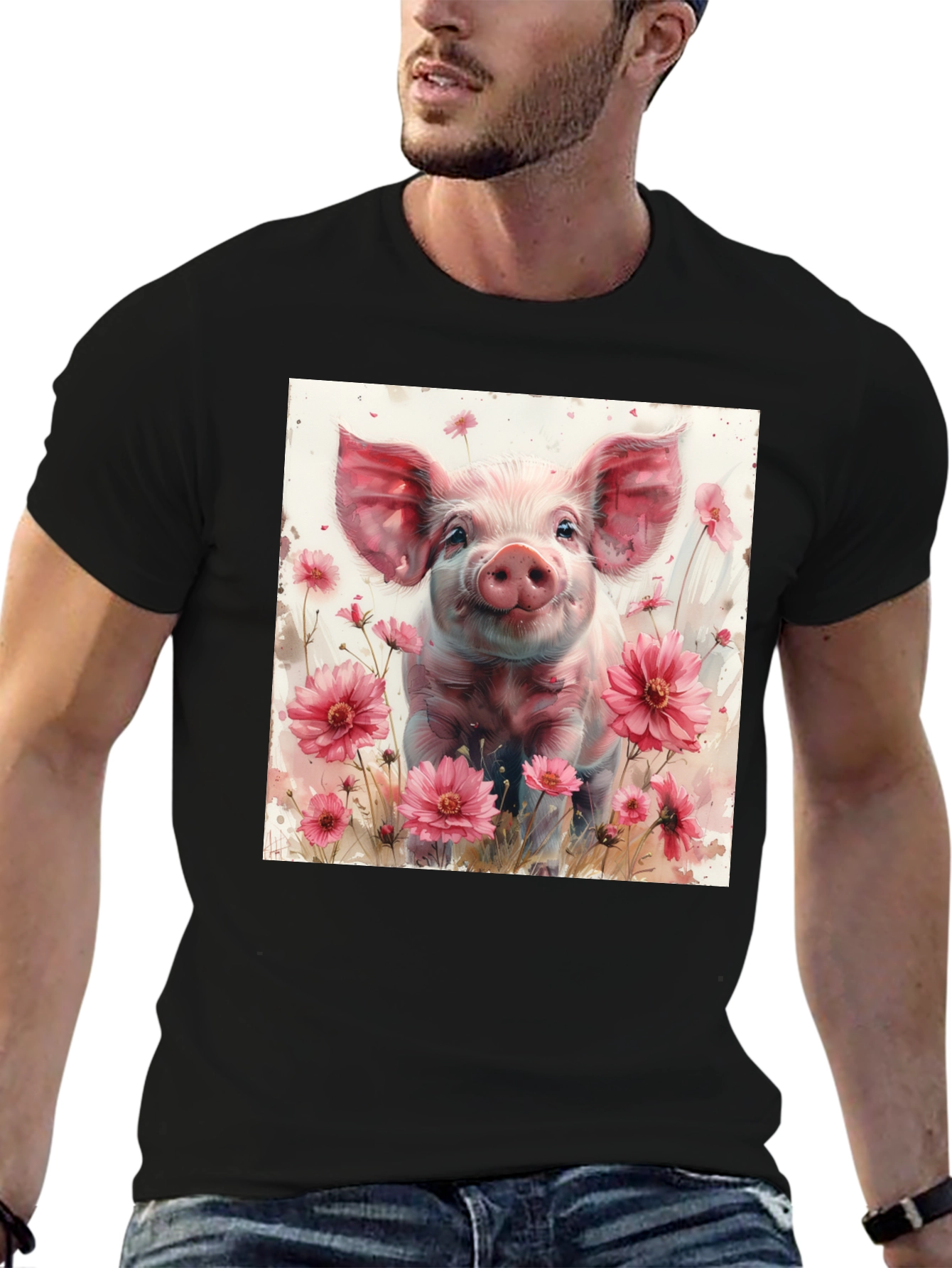 Piglet Floral T-Shirt