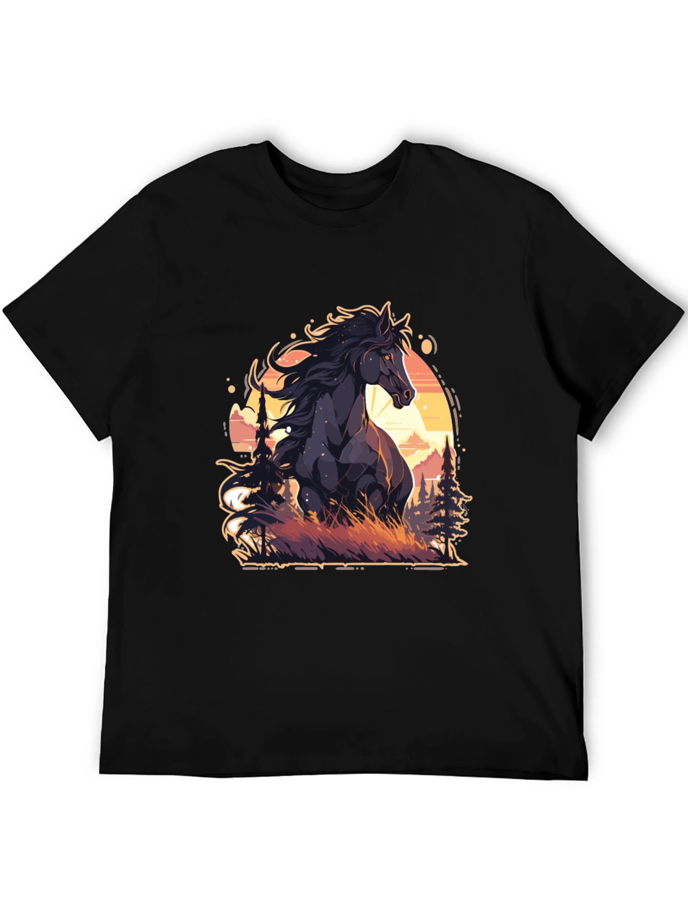 Black Horse Graphic Tee