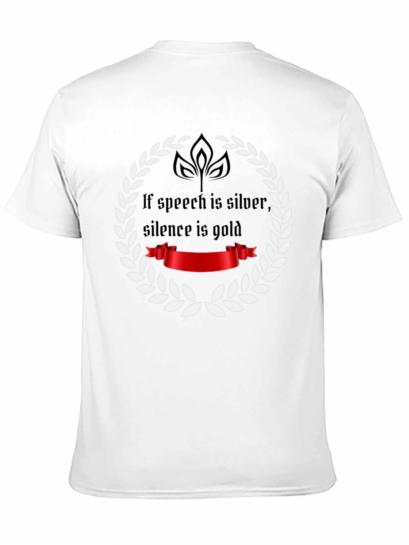Speech Silver Silence Gold T-Shirt