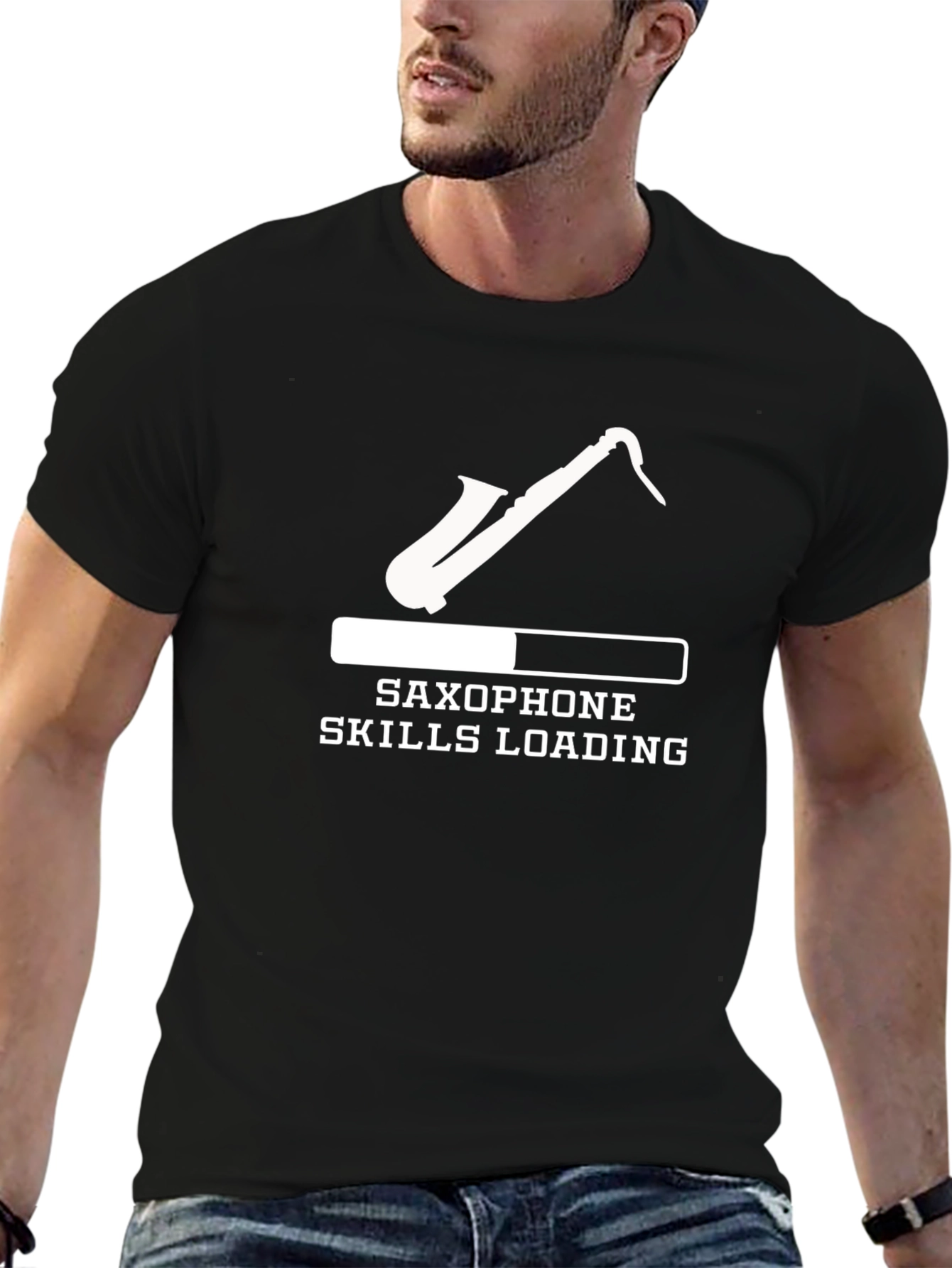 Saxophone Skills Loading T-Shirt - Musician Tee