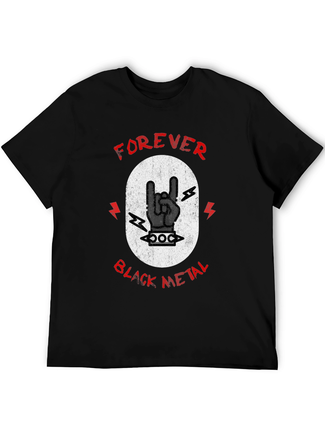 Forever Black Metal Graphic T-Shirt