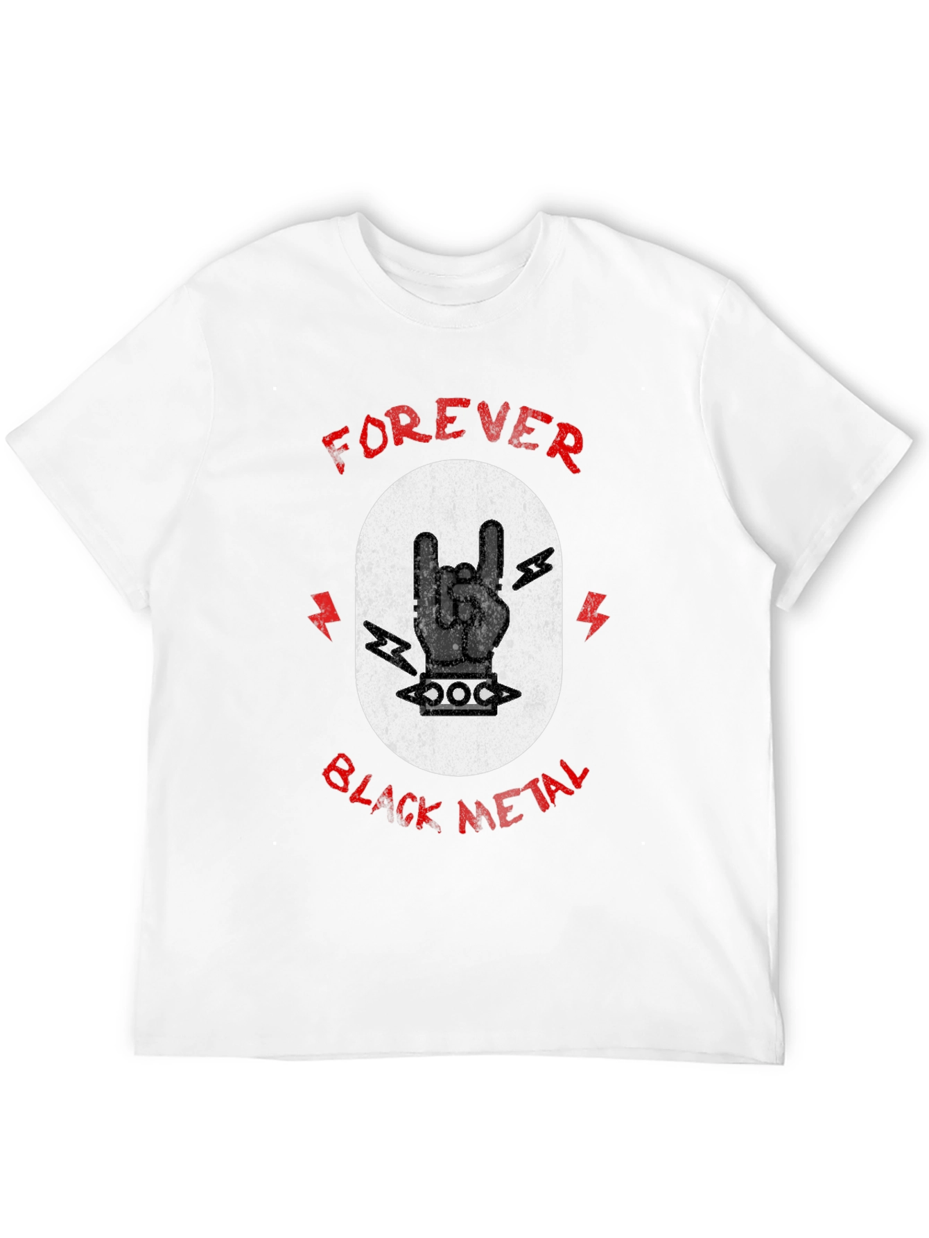 Forever Black Metal Graphic T-Shirt