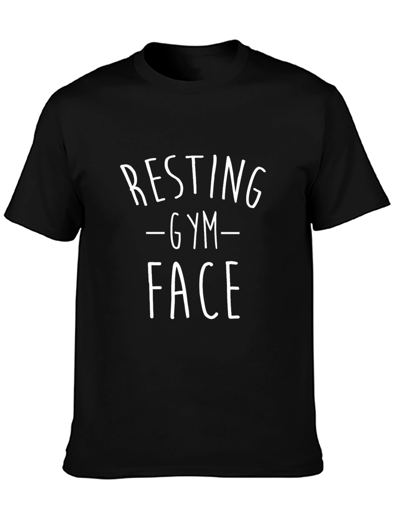 Resting Gym Face Black T-Shirt