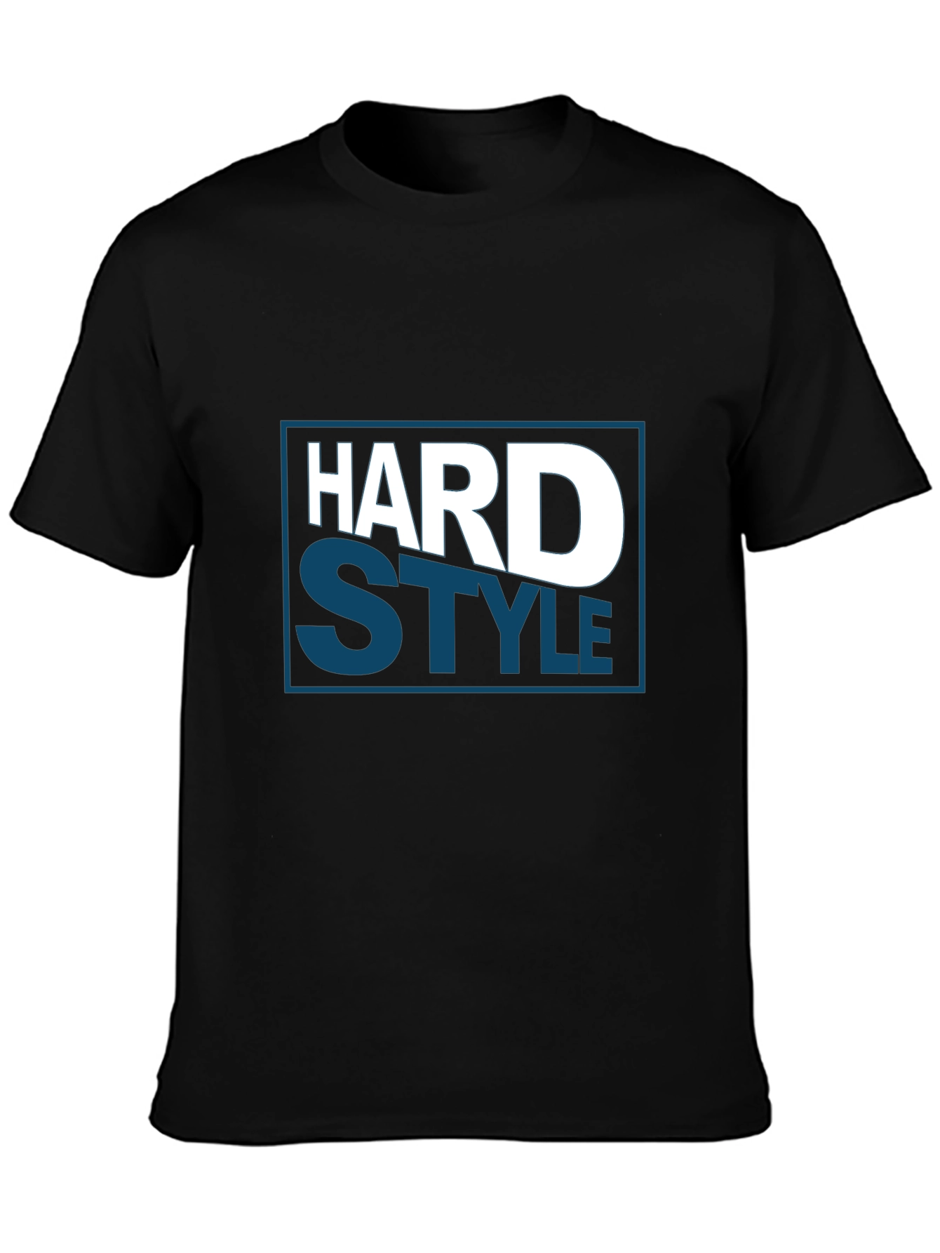 Hard Style Graphic Tee - Bold Black T-Shirt