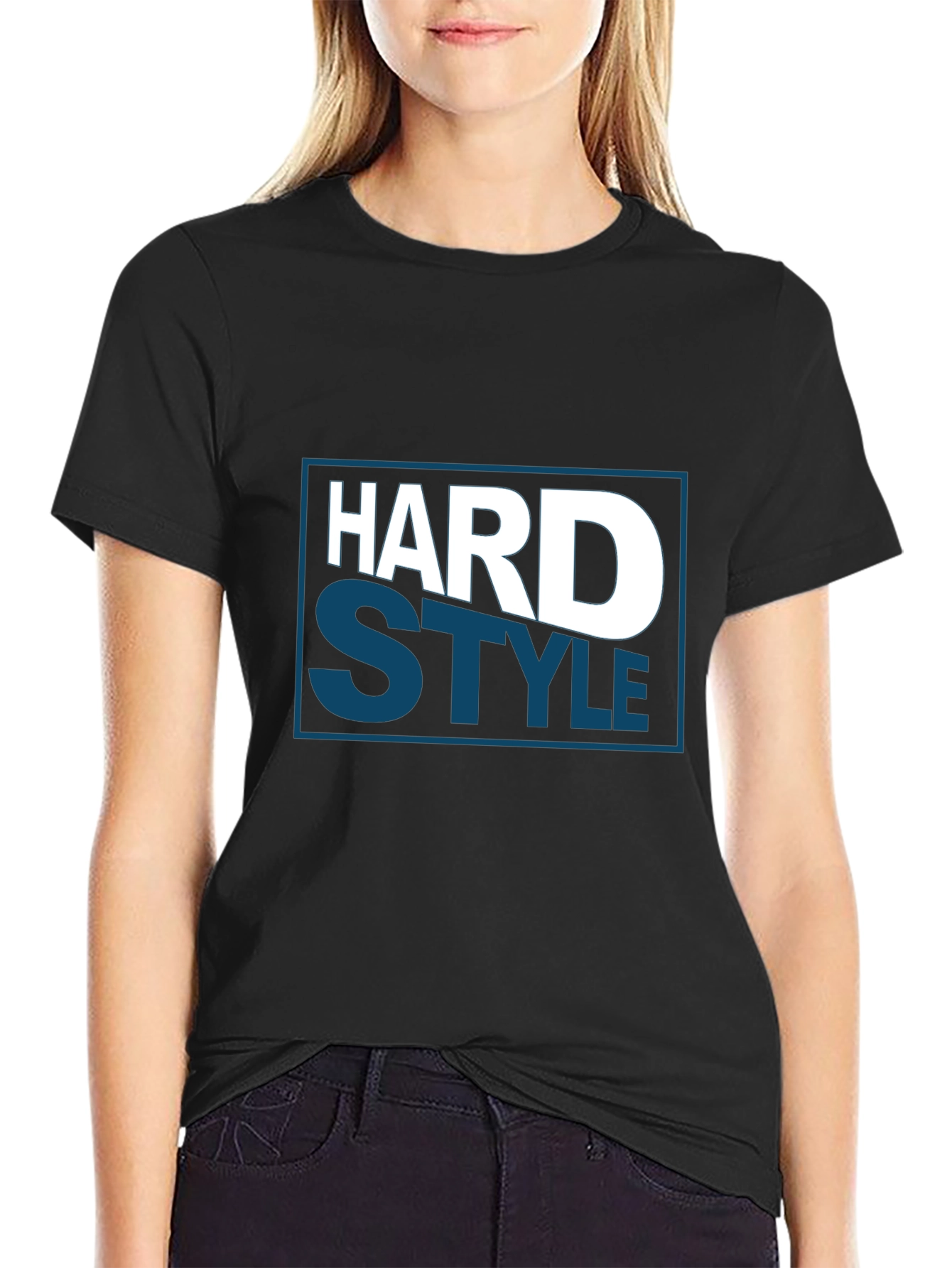 Hard Style Graphic Tee - Bold Black T-Shirt