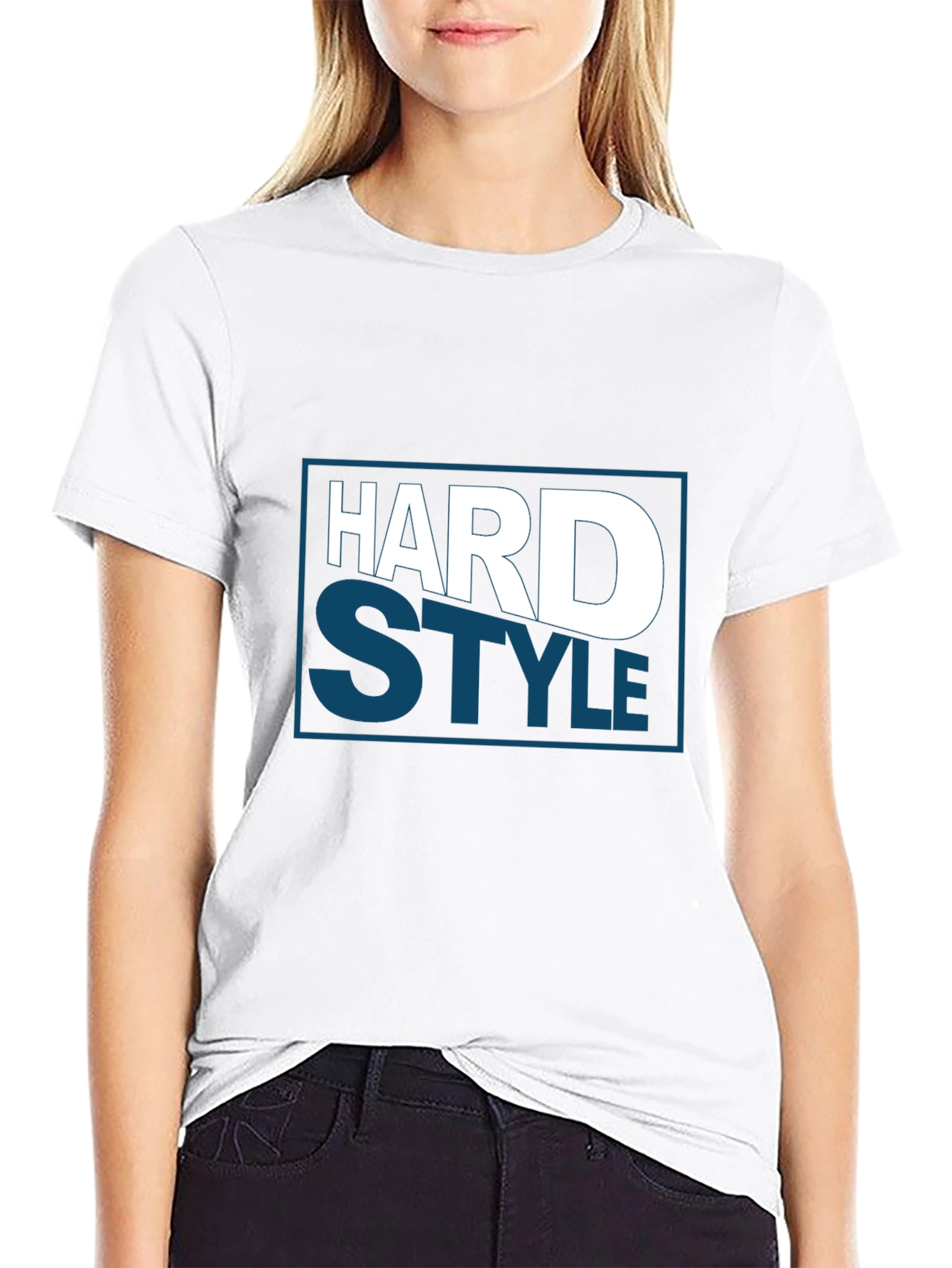 Hard Style Graphic Tee - Bold Black T-Shirt