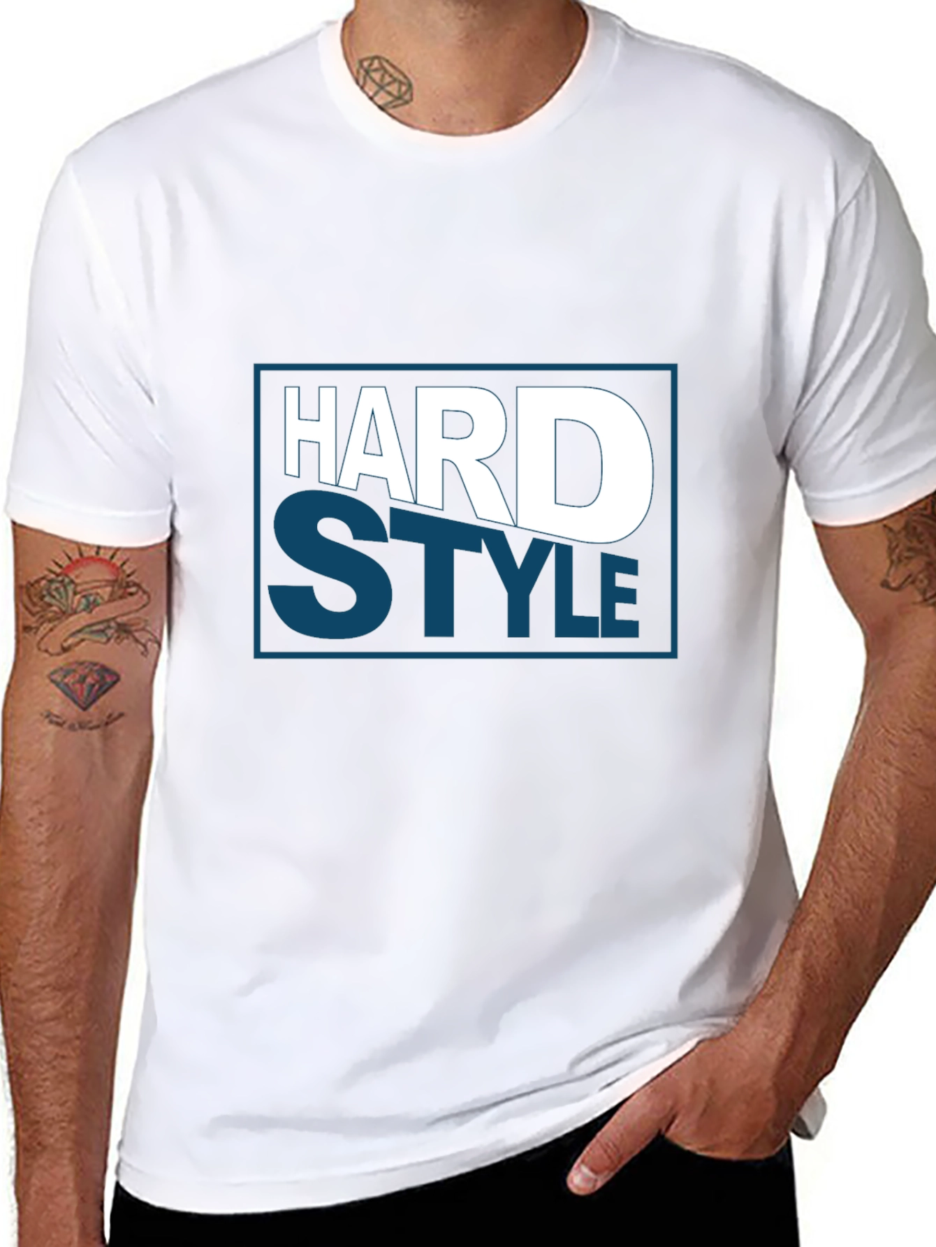 Hard Style Graphic Tee - Bold Black T-Shirt
