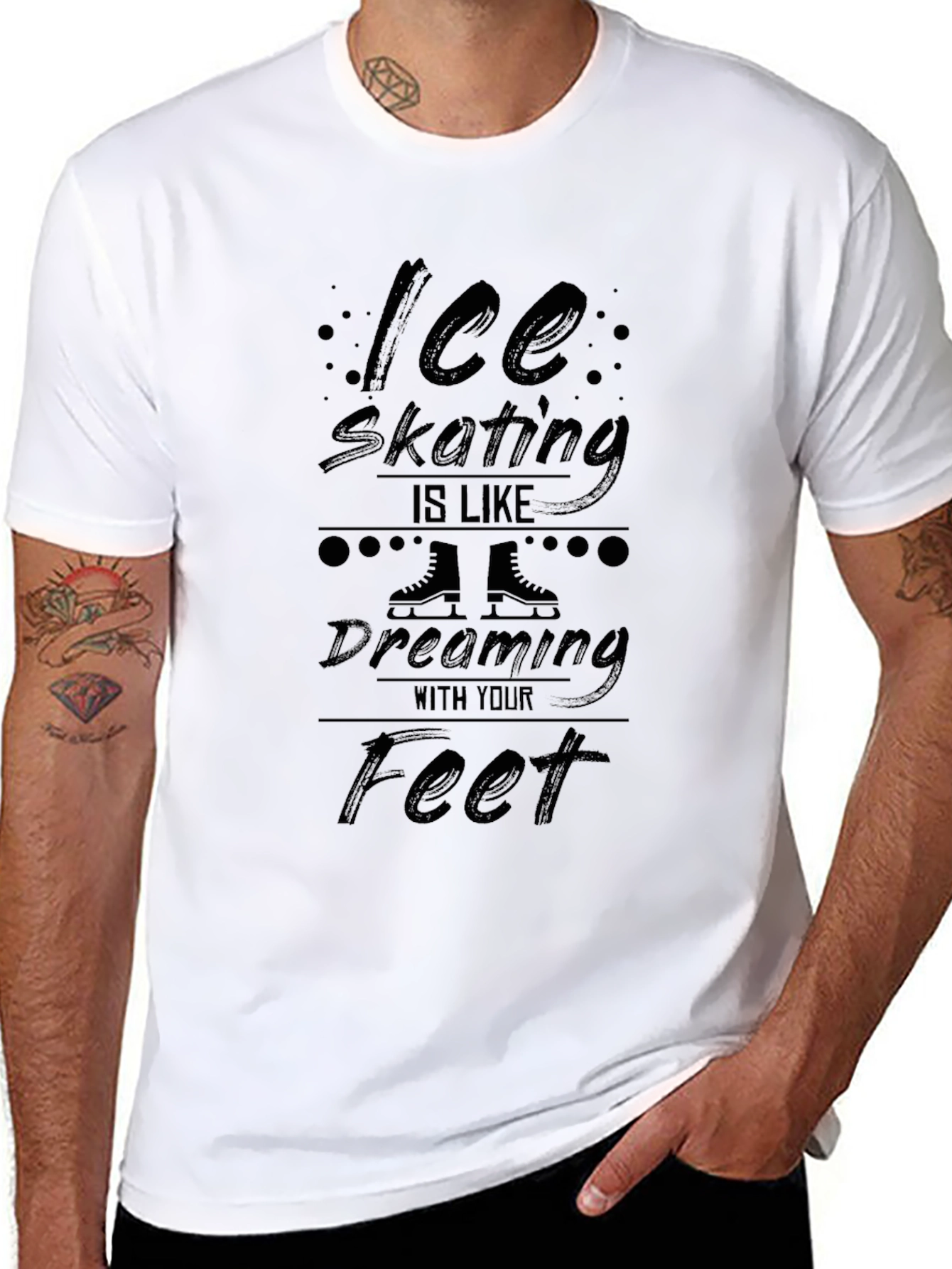 Ice Skating T-Shirt - Dreaming With Your Feet