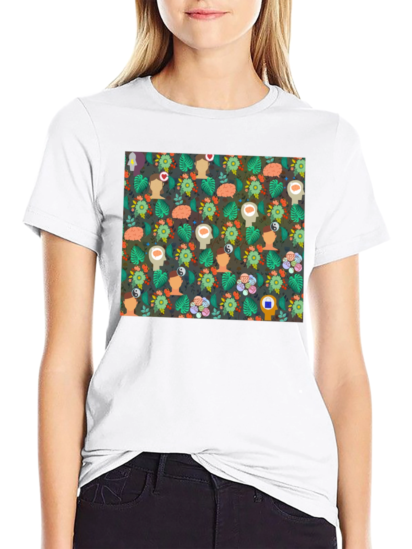 Mindful Pattern T-Shirt - Express Your Inner Peace