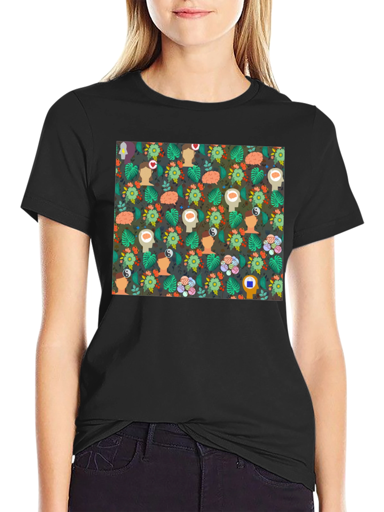 Mindful Pattern T-Shirt - Express Your Inner Peace