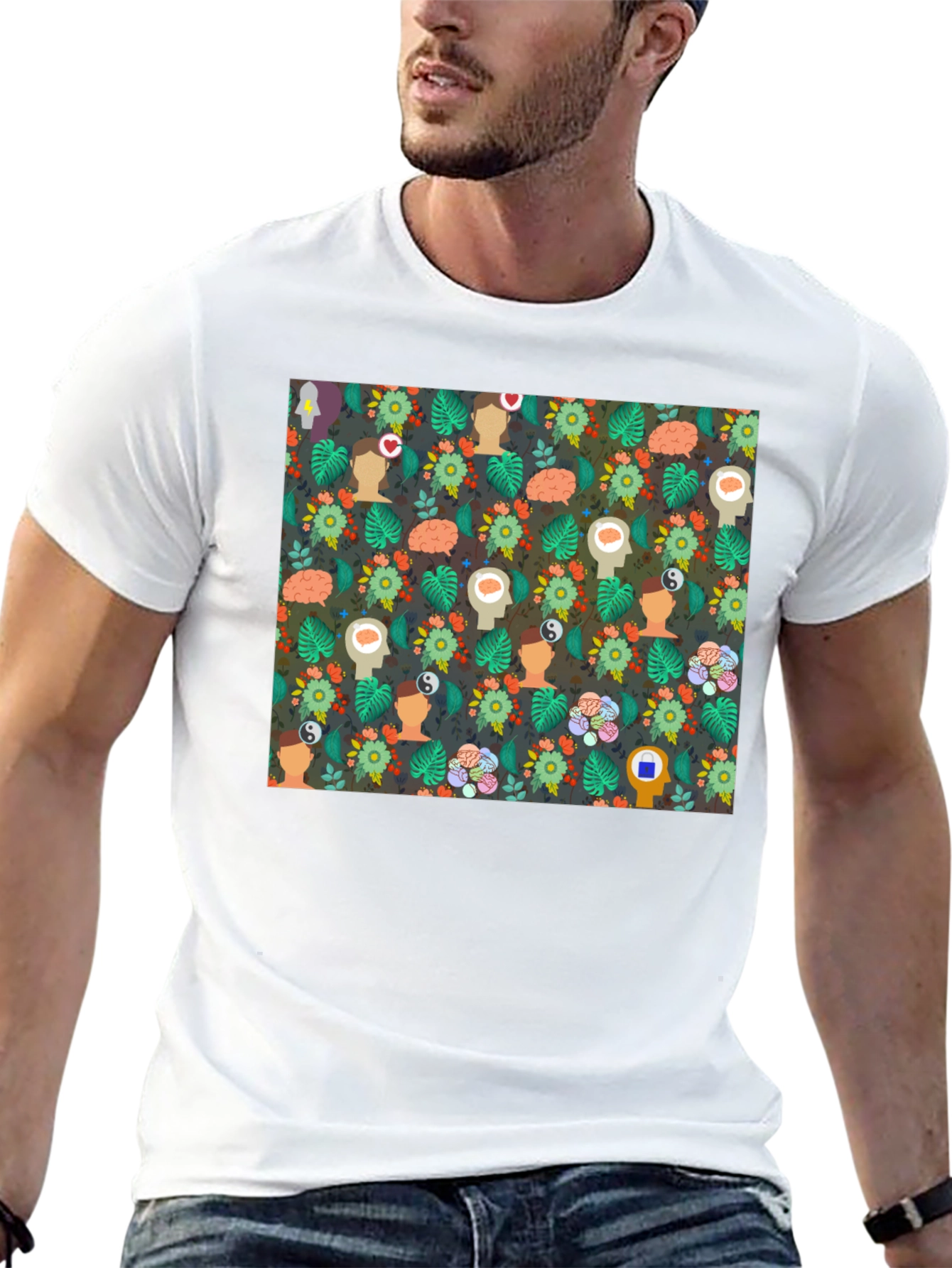 Mindful Pattern T-Shirt - Express Your Inner Peace