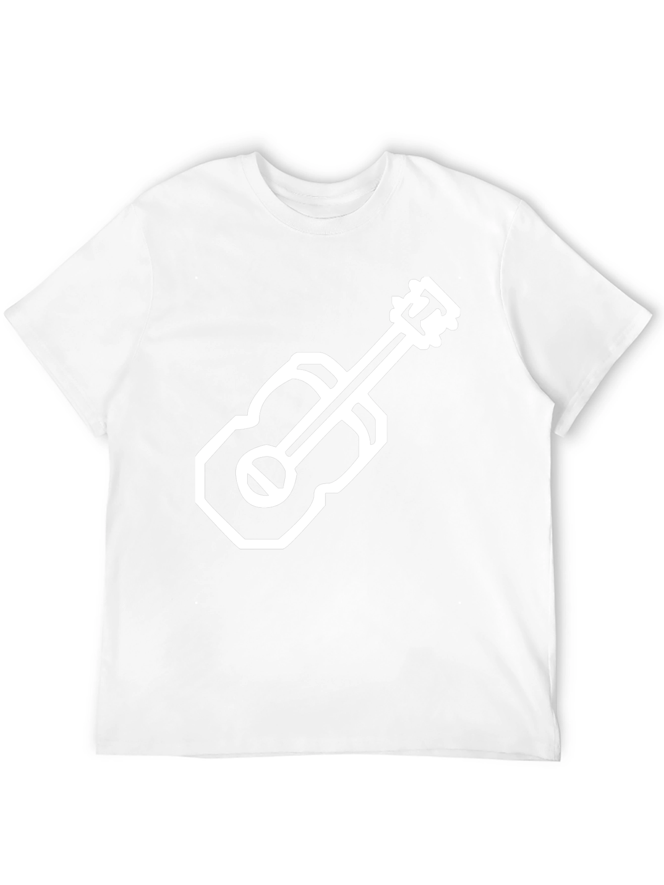 Modern Guitar Graphic Tee - Black