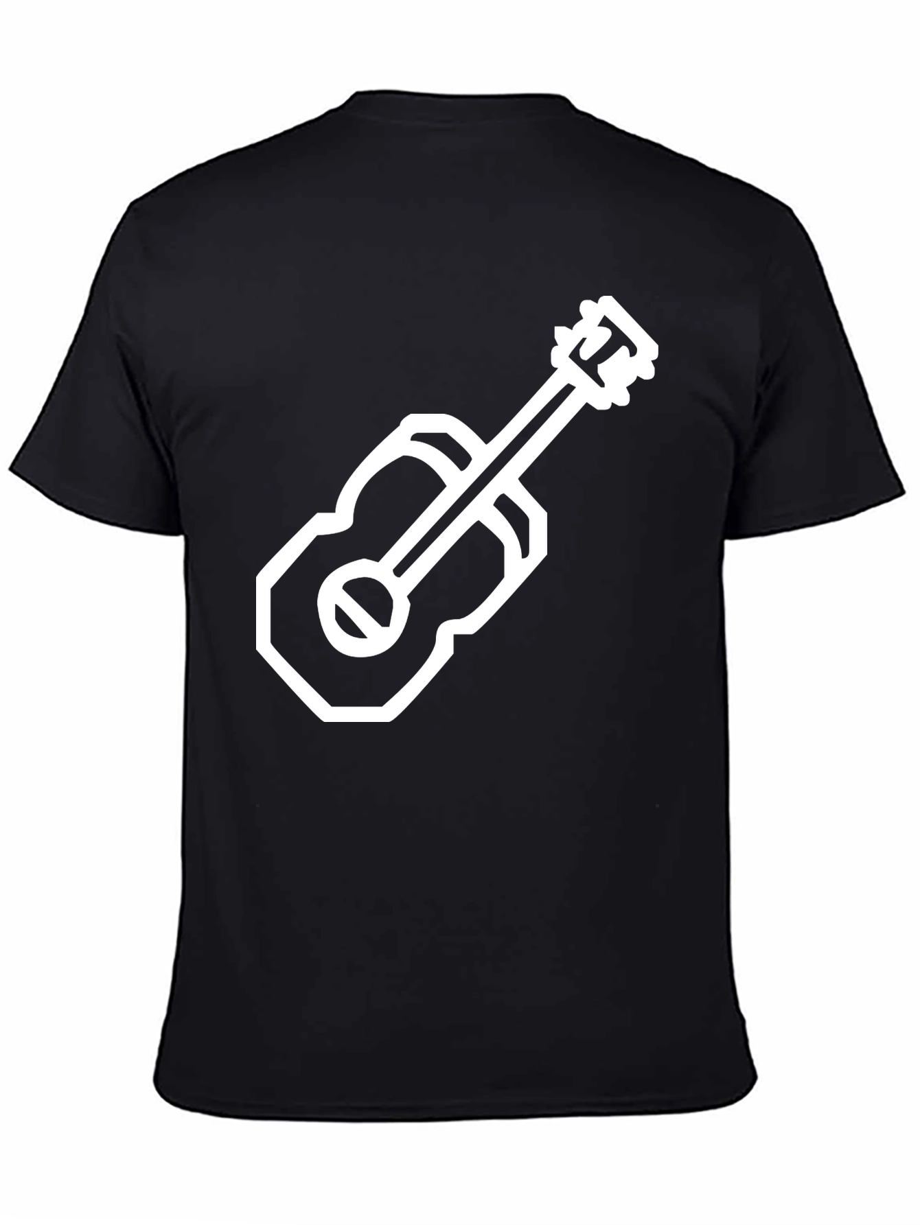 Modern Guitar Graphic Tee - Black