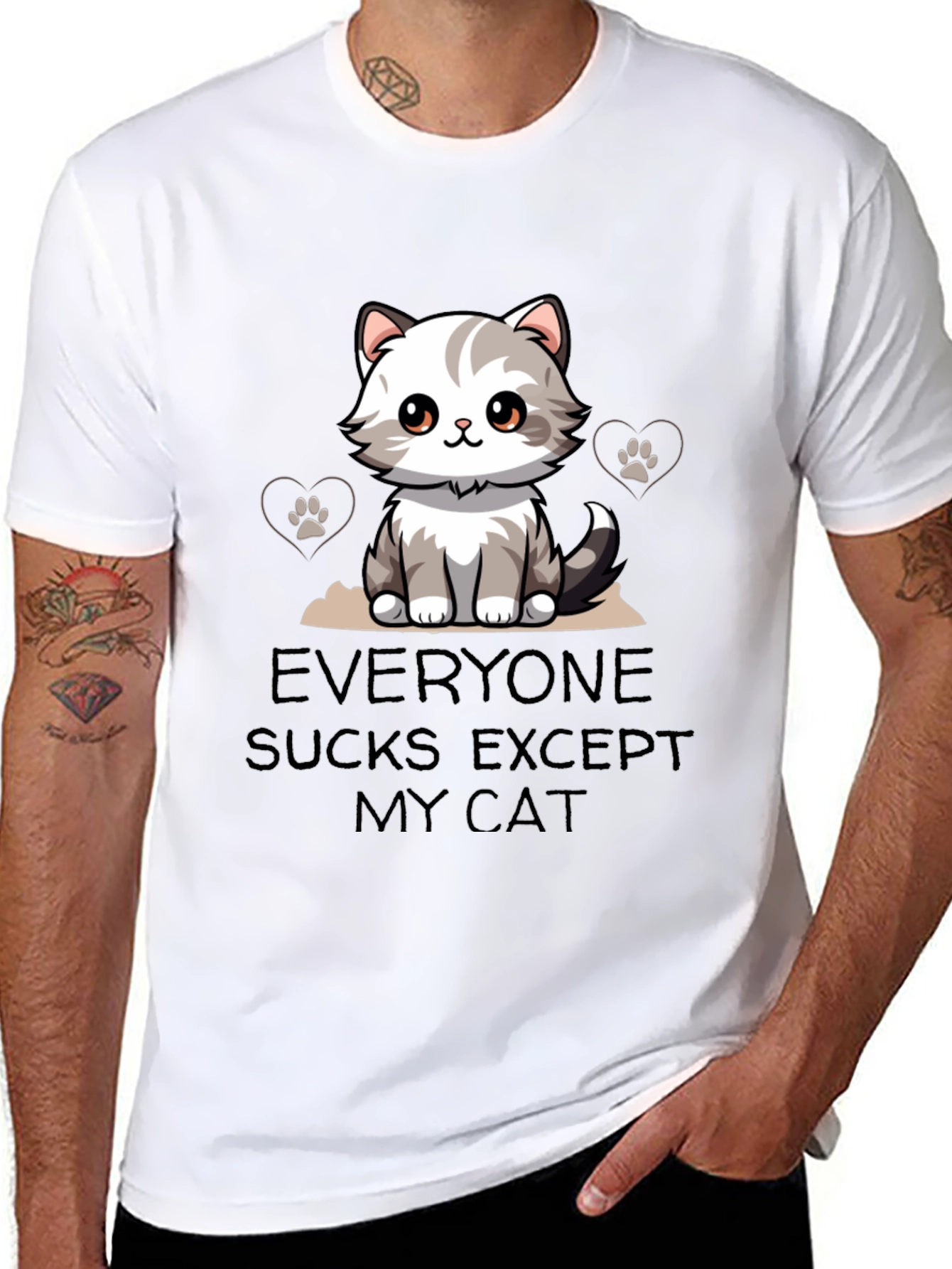 Everyone Sucks Except My Cat T-Shirt