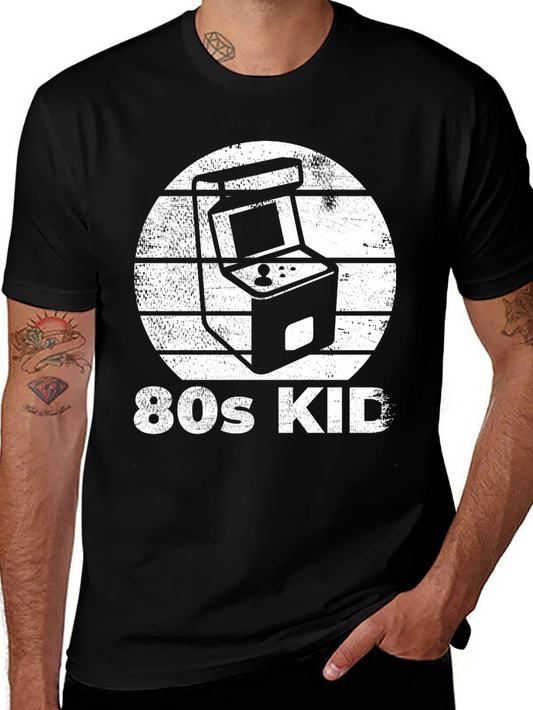 80s Kid Arcade Game Graphic Tee