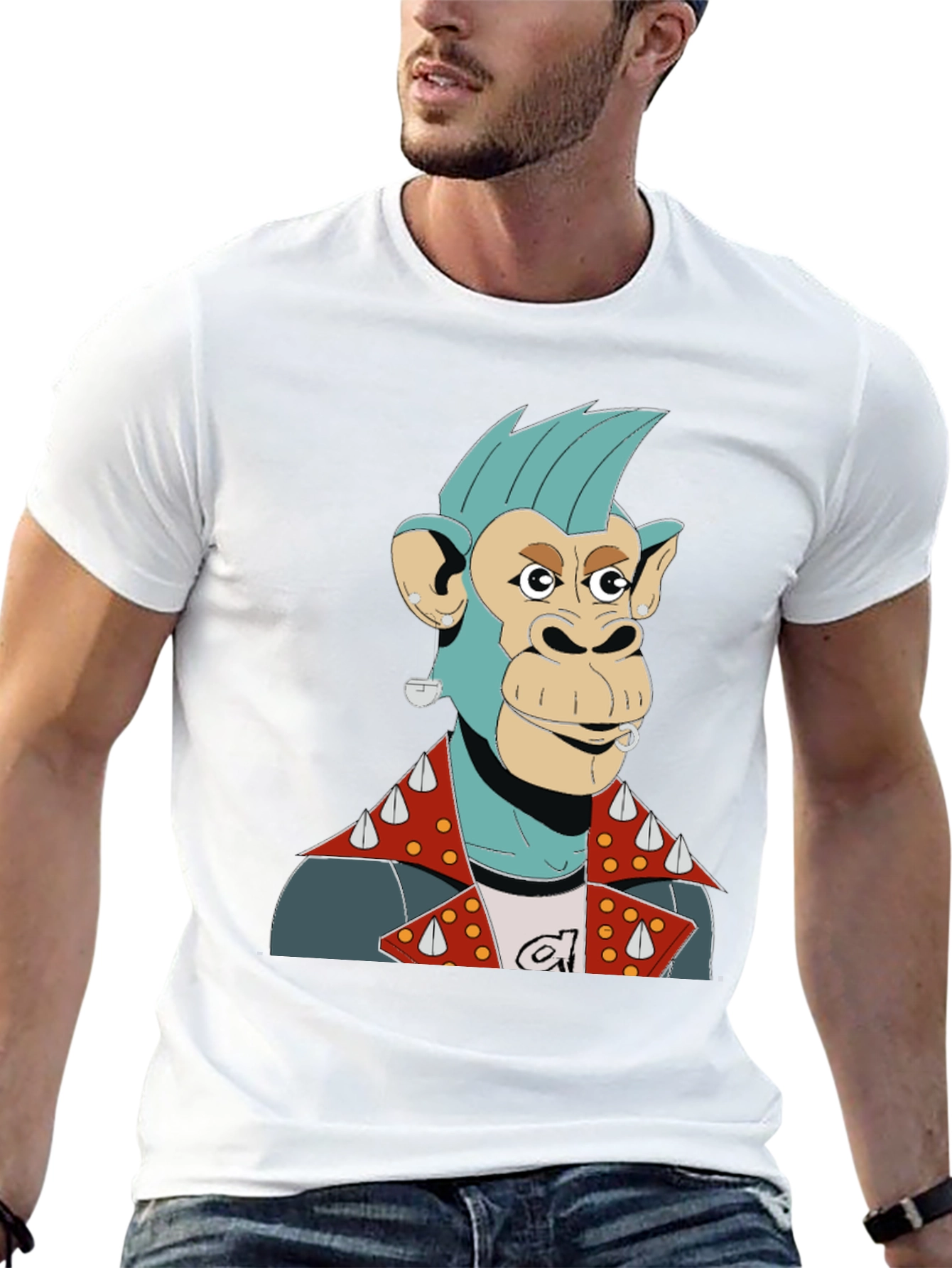 Punk Ape Graphic Tee - Cool & Unique Design