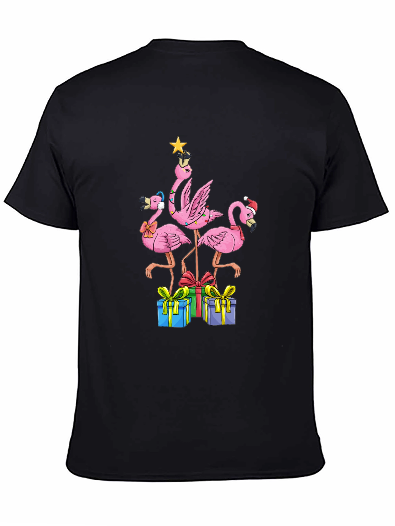 Festive Flamingo Christmas T-Shirt