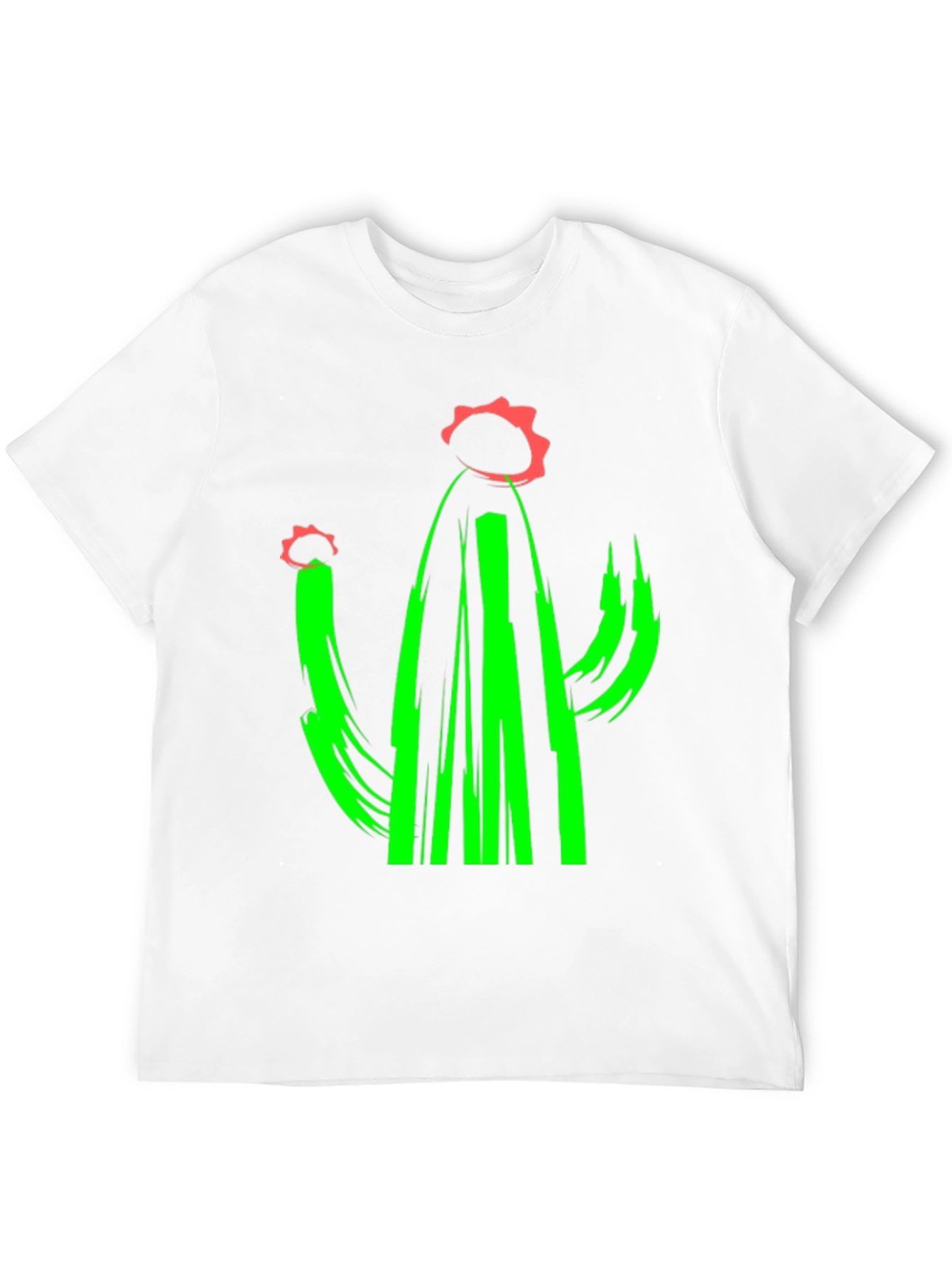 Cactus Graphic Tee - Modern Art T-Shirt