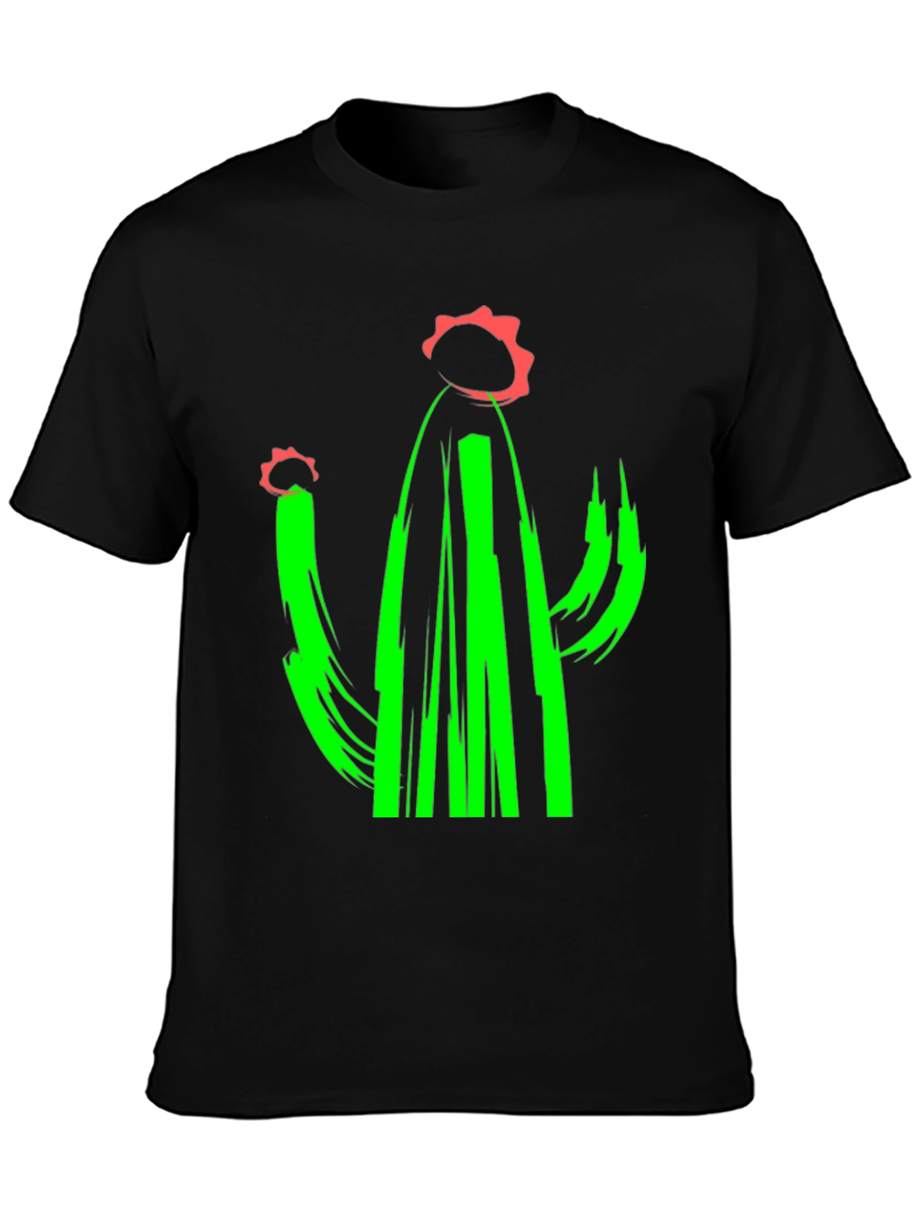 Cactus Graphic Tee - Modern Art T-Shirt