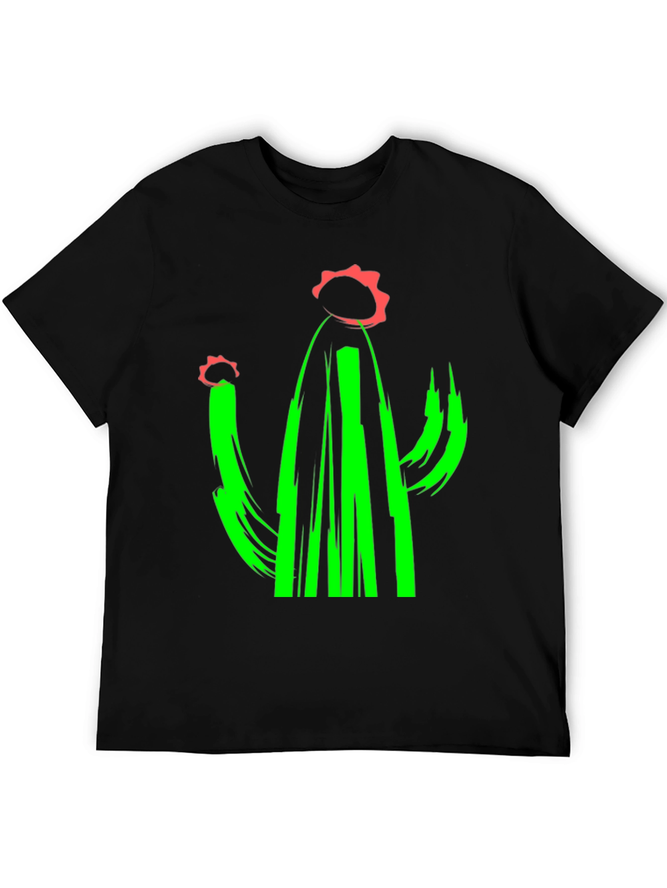 Cactus Graphic Tee - Modern Art T-Shirt