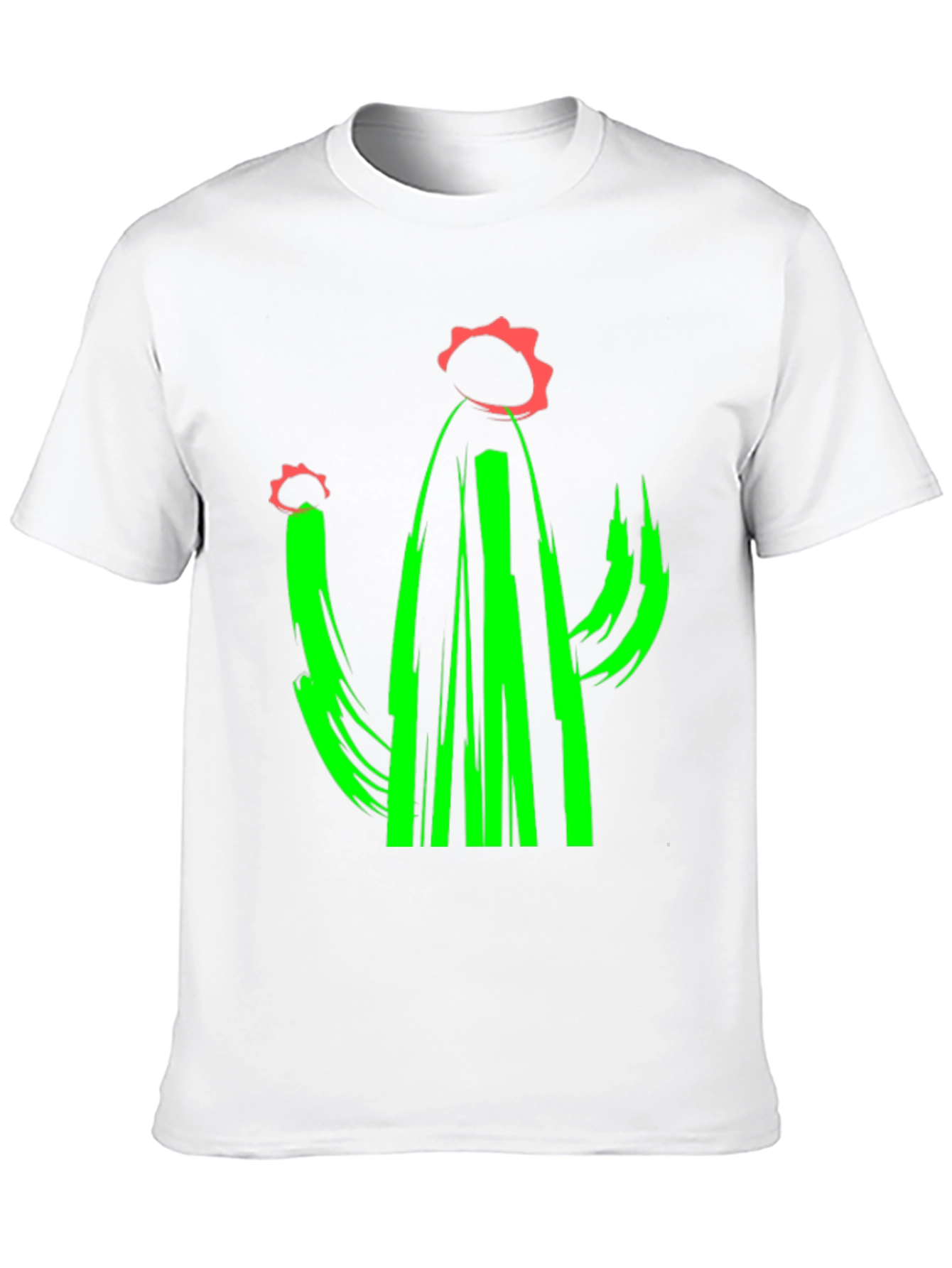 Cactus Graphic Tee - Modern Art T-Shirt