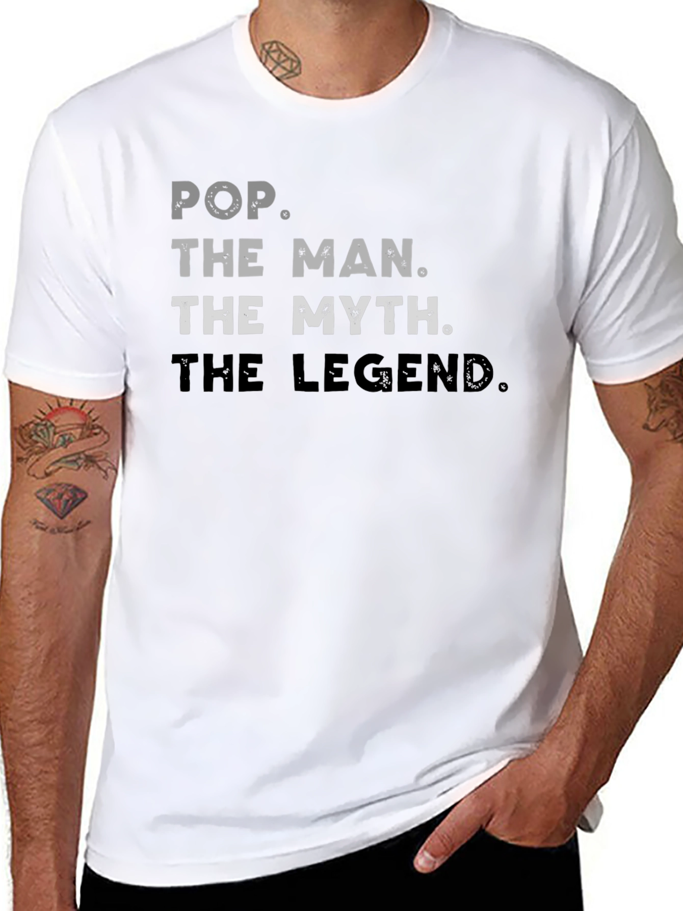 Pop The Man Myth Legend Graphic T-Shirt