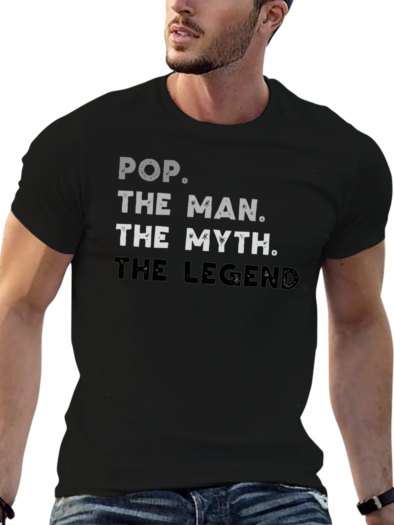 Pop The Man Myth Legend Graphic T-Shirt