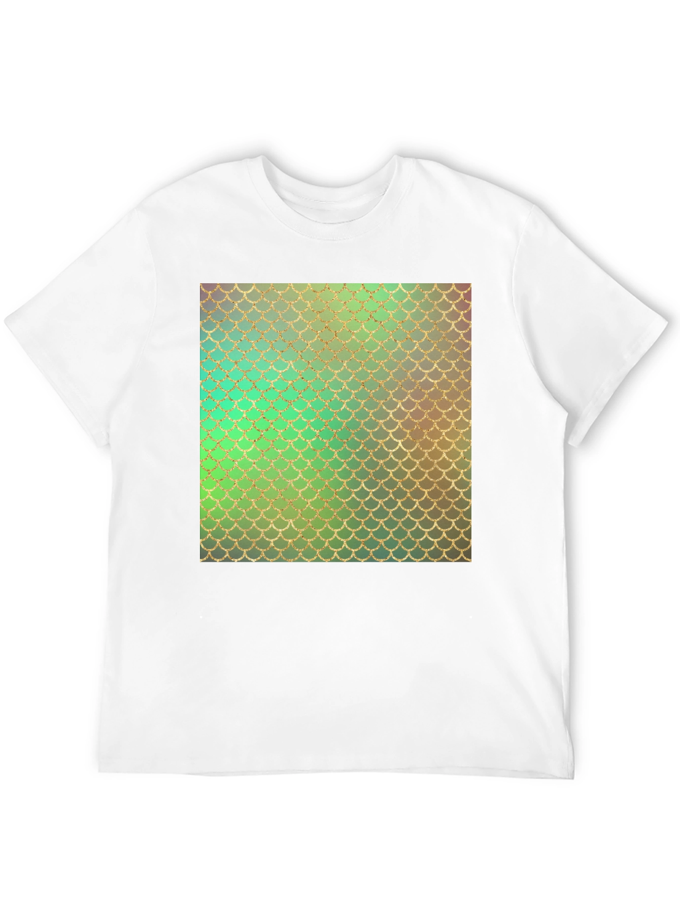 Scales Pattern Mens Tee - Black