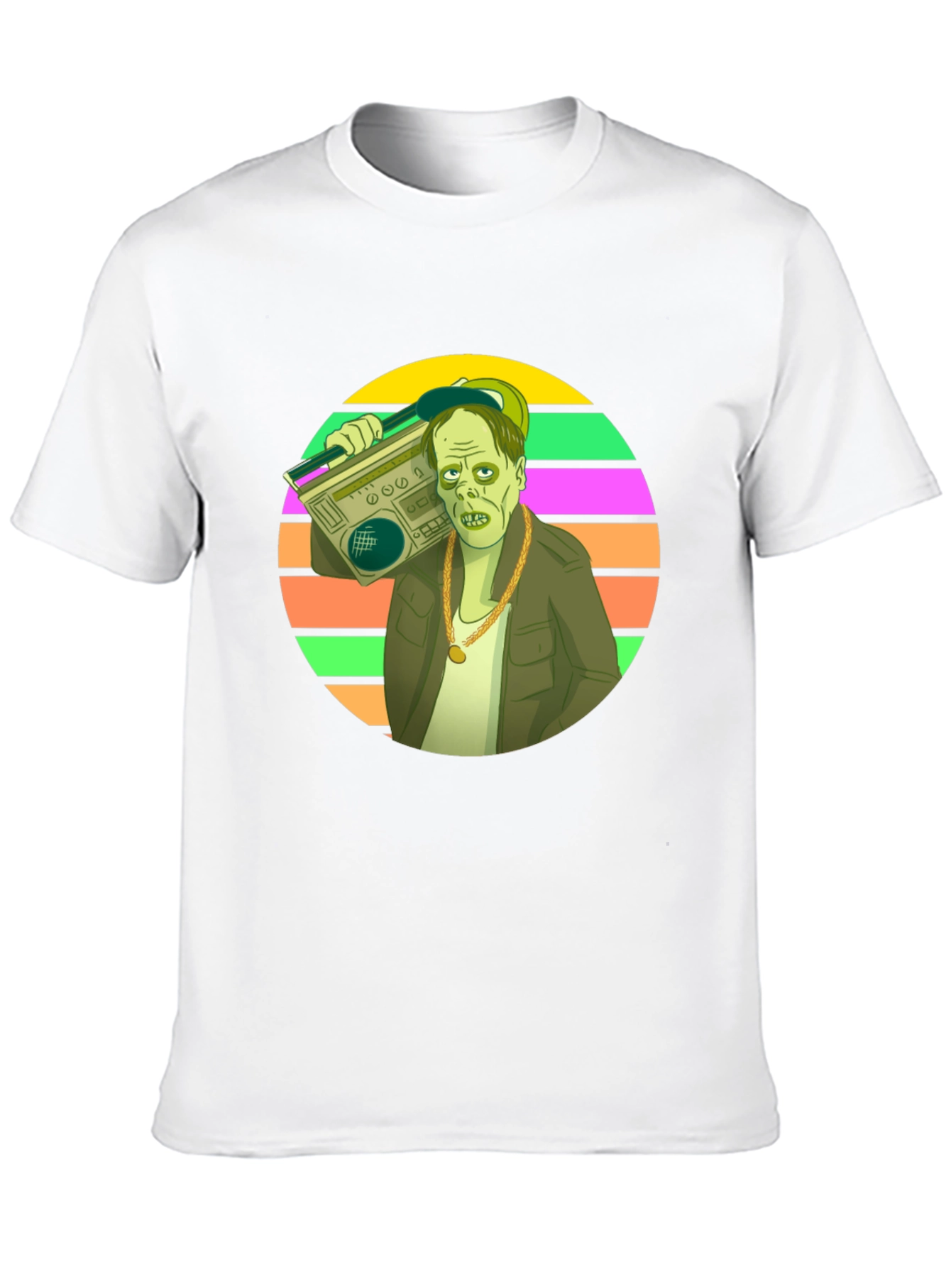 Retro Zombie Boombox T-Shirt