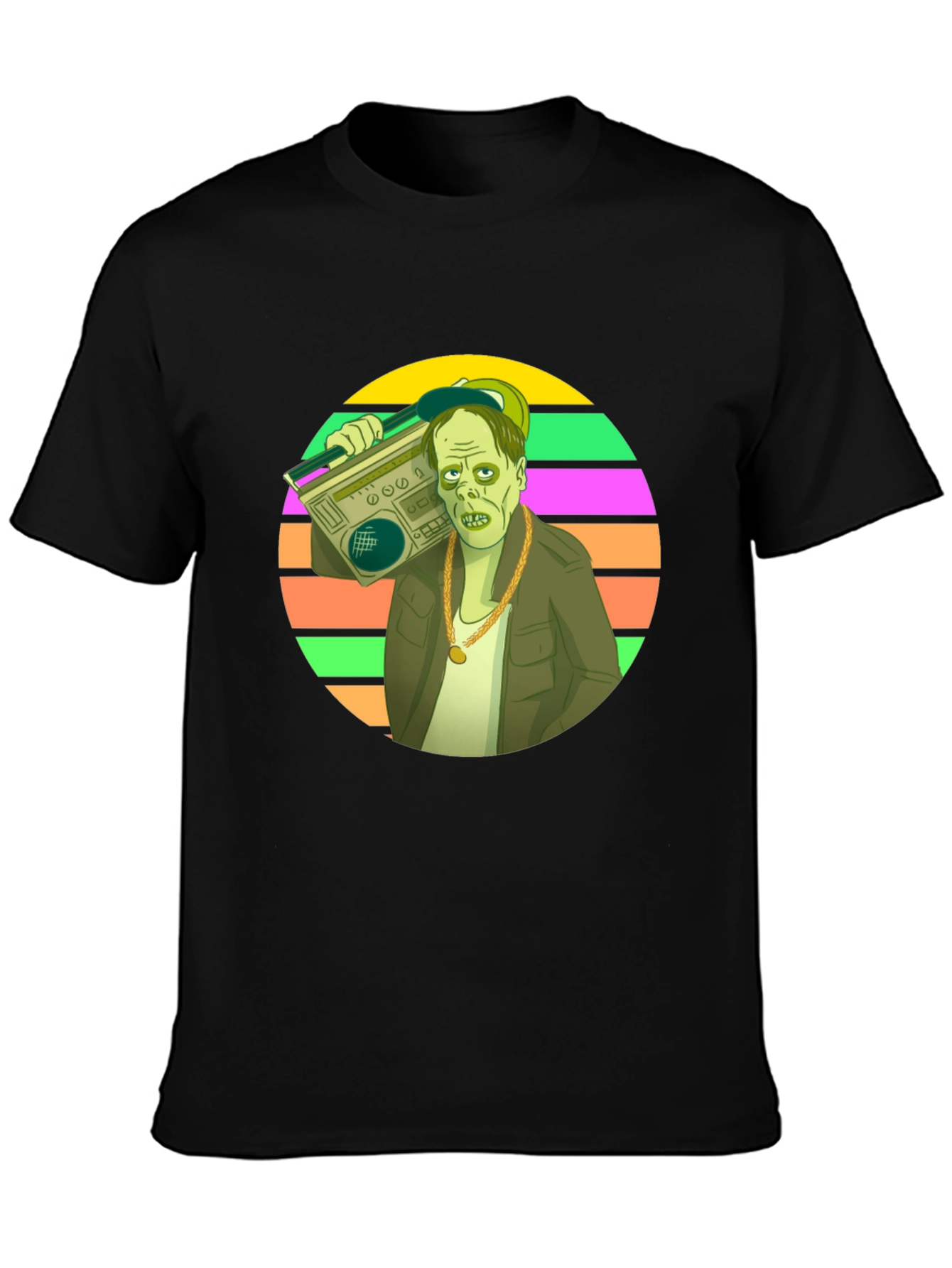 Retro Zombie Boombox T-Shirt