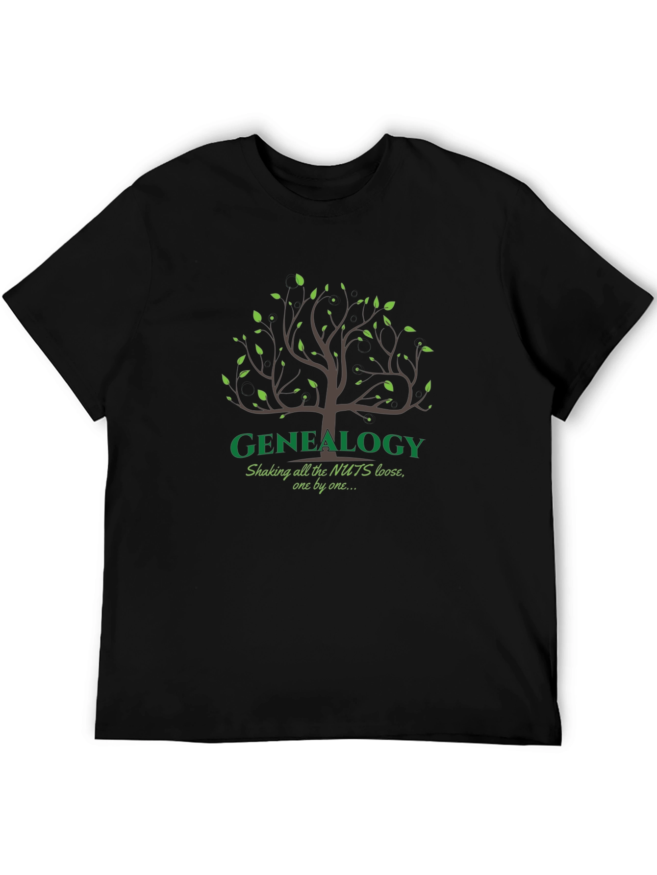 Genealogy Tree T-Shirt - Shaking All The Nuts Loose