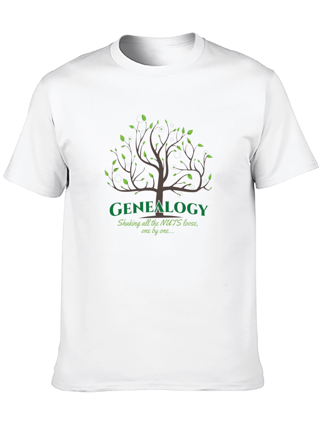 Genealogy Tree T-Shirt - Shaking All The Nuts Loose
