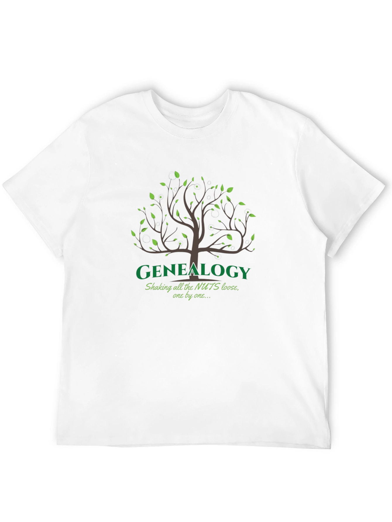 Genealogy Tree T-Shirt - Shaking All The Nuts Loose
