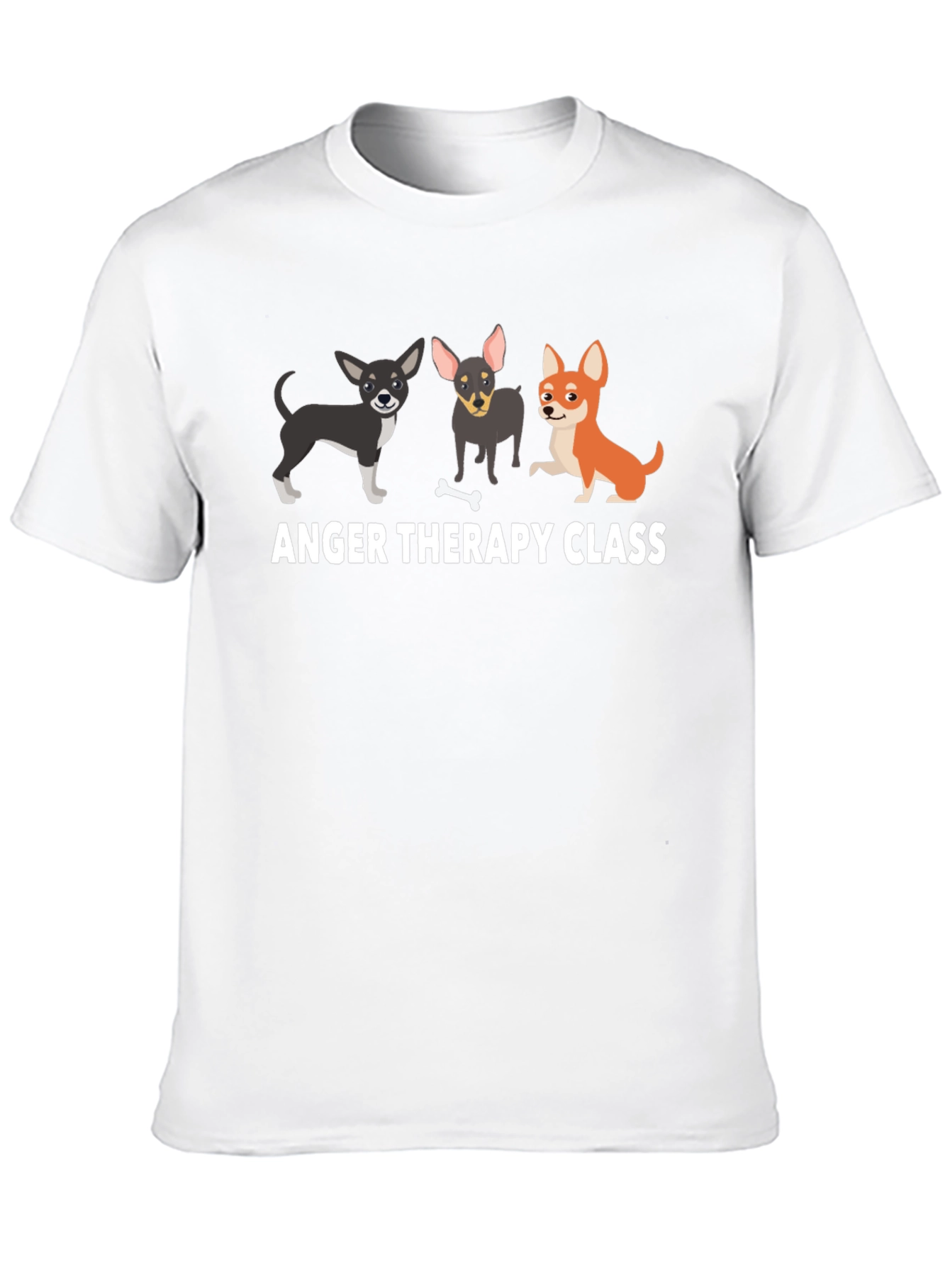 Anger Therapy Class T-Shirt Funny Dog Lover Tee