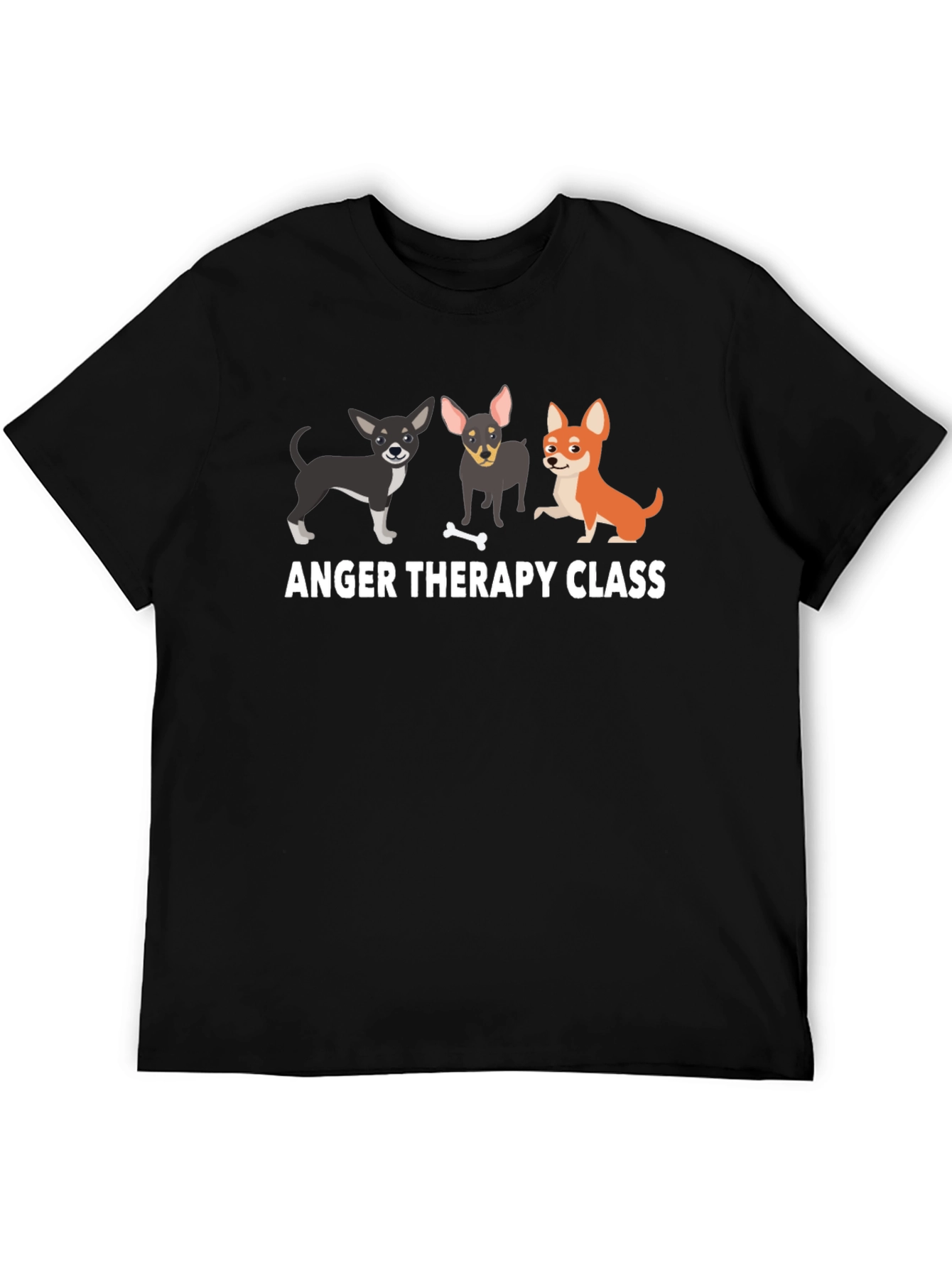 Anger Therapy Class T-Shirt Funny Dog Lover Tee