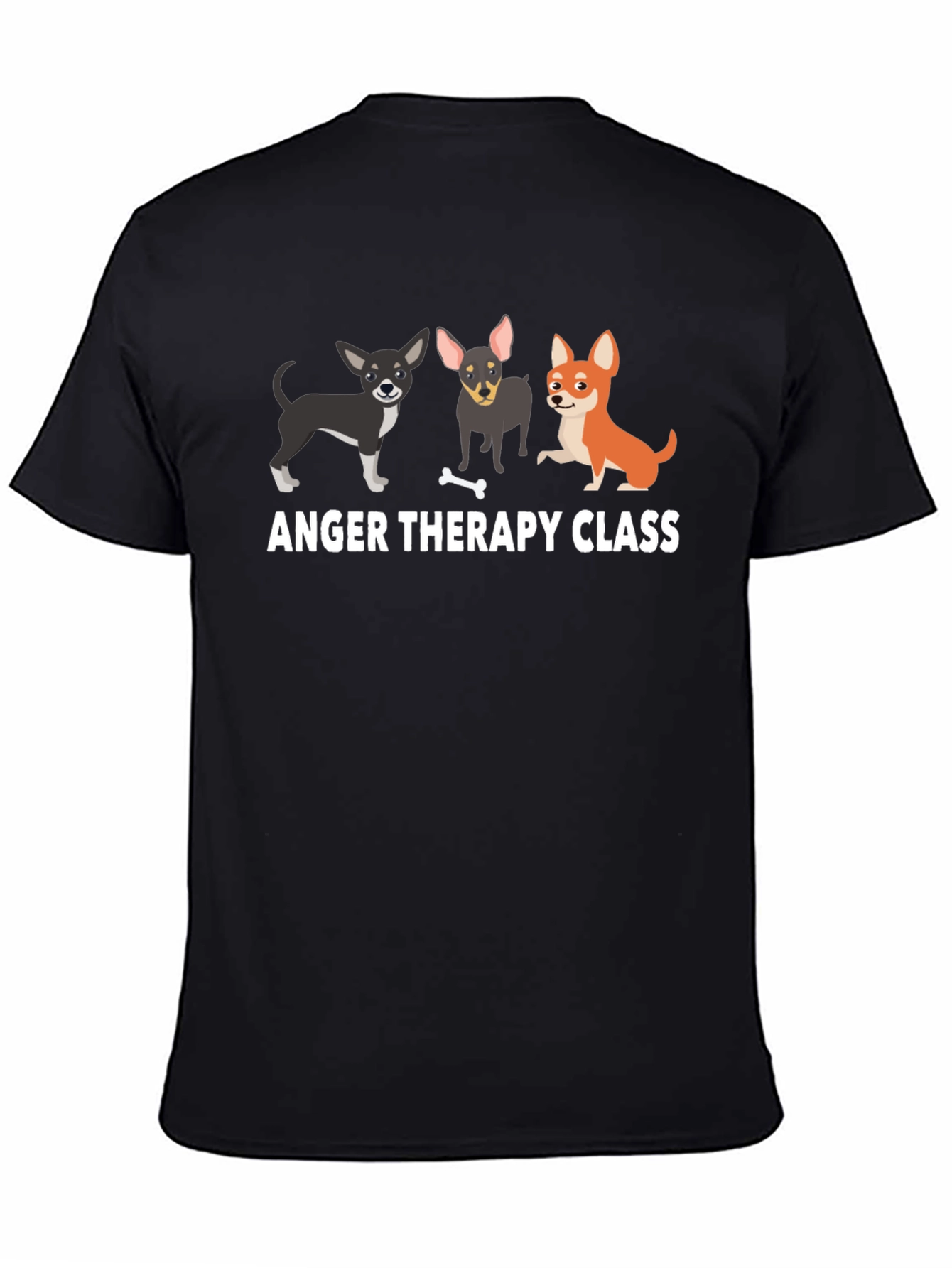 Anger Therapy Class T-Shirt Funny Dog Lover Tee