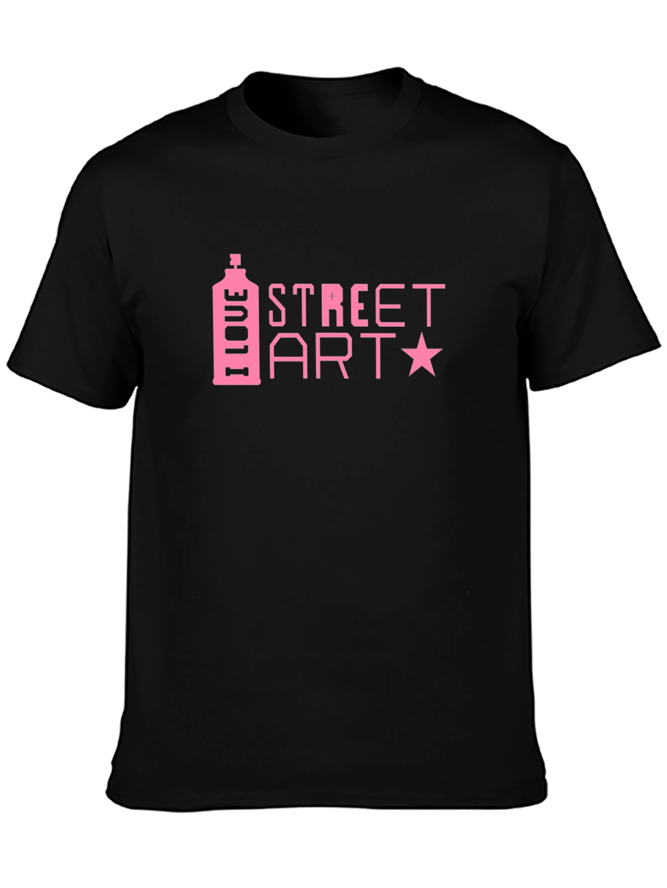 I Love Street Art Black T-Shirt