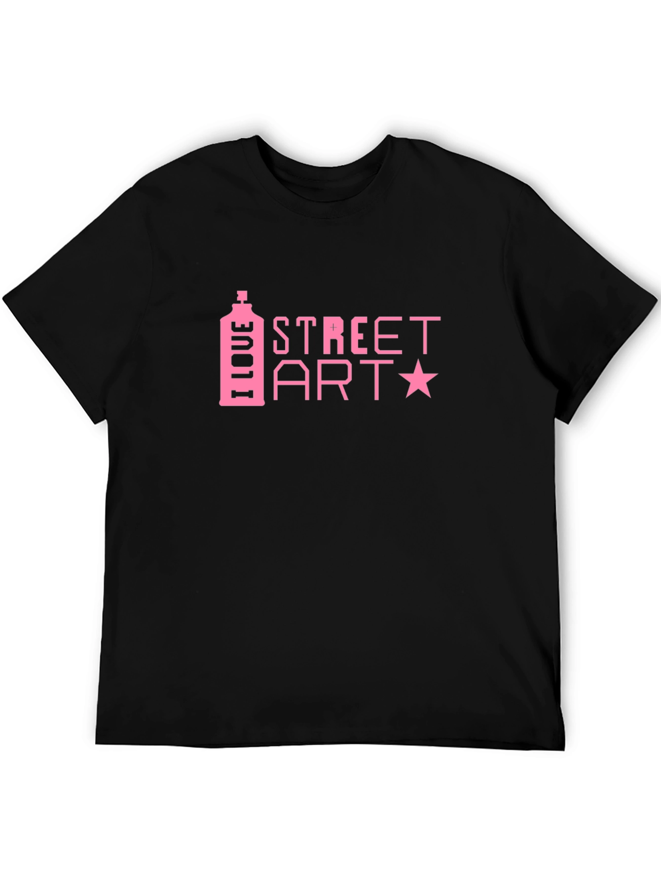 I Love Street Art Black T-Shirt