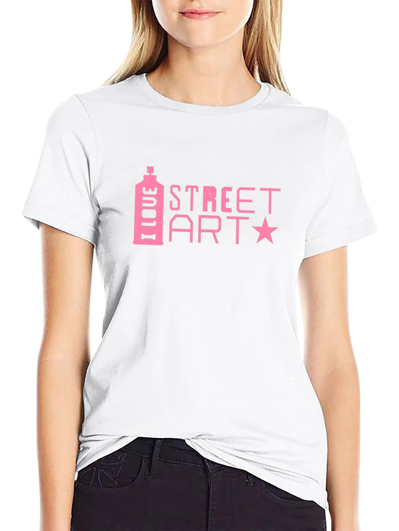 I Love Street Art Black T-Shirt