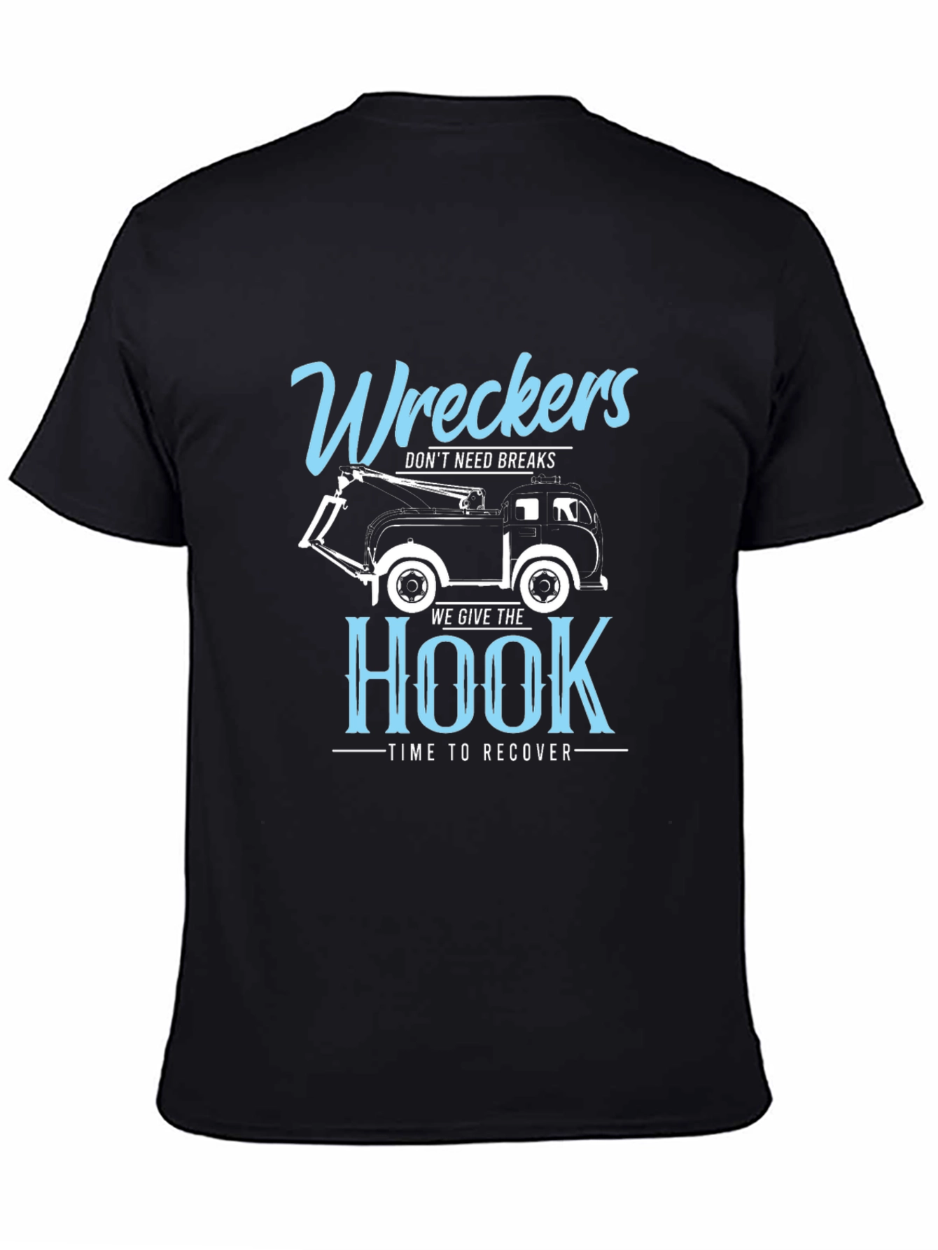 Wreckers We Give the Hook Black Graphic T-Shirt
