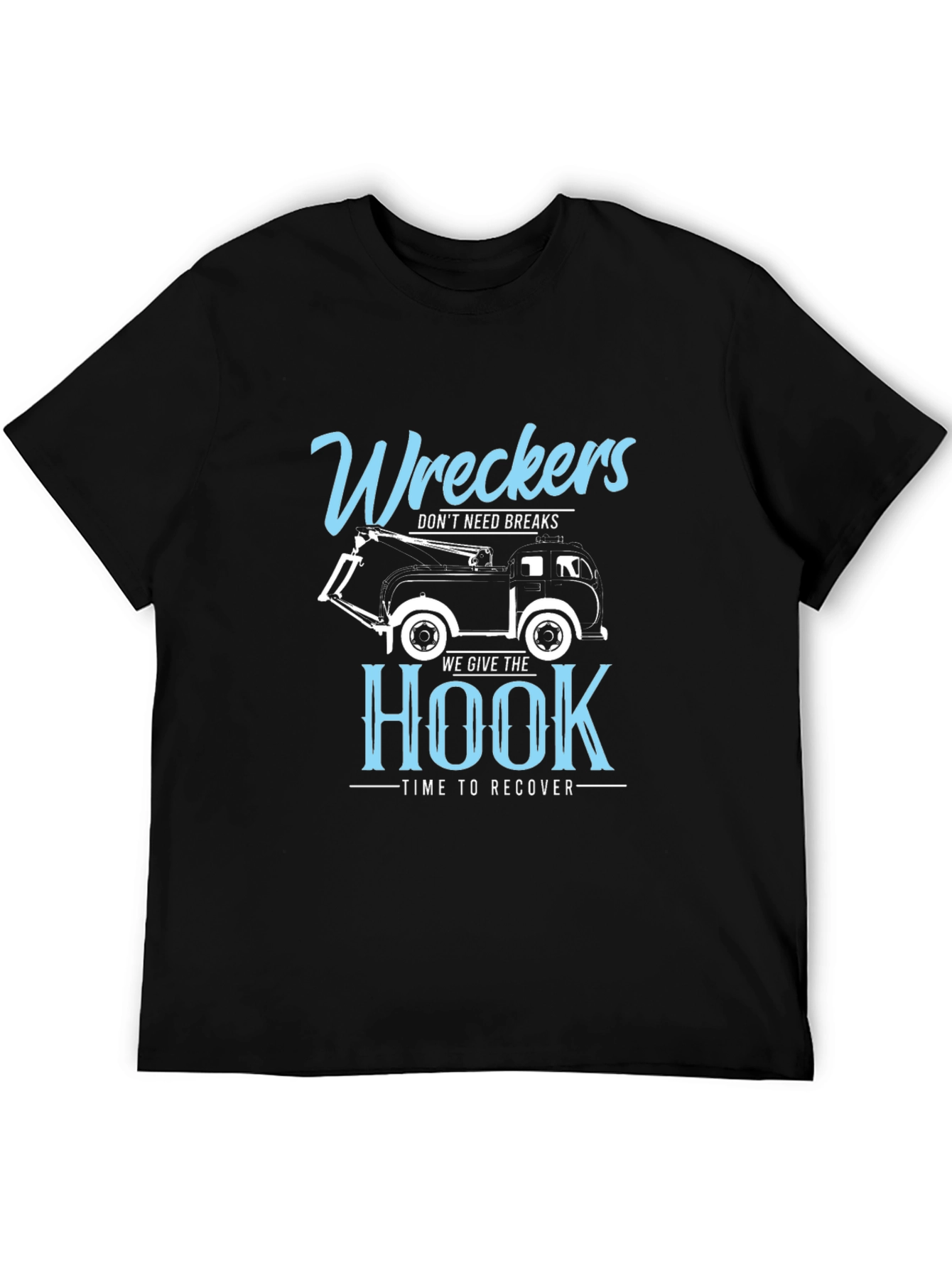 Wreckers We Give the Hook Black Graphic T-Shirt