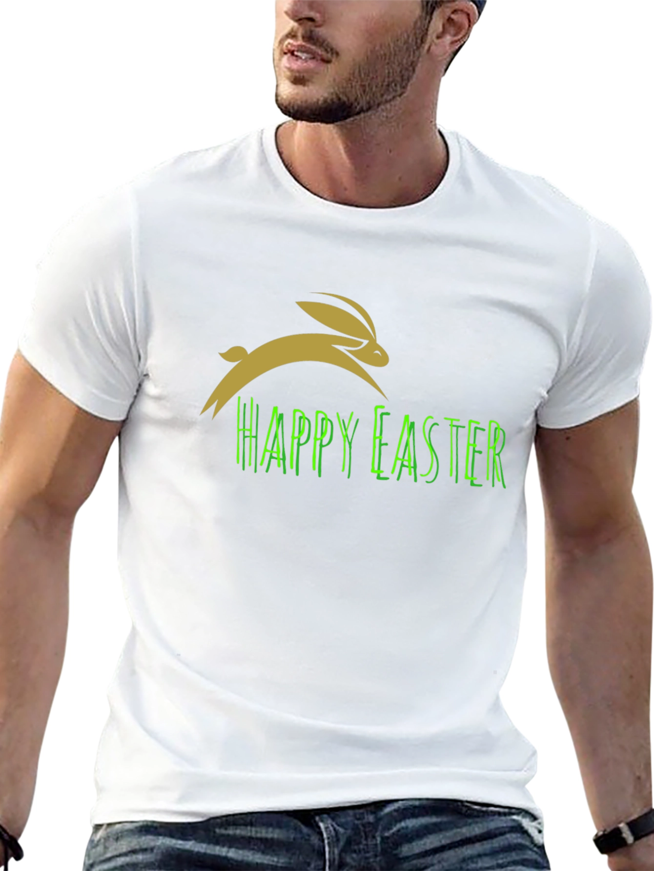Happy Easter Rabbit Tee - Holiday Celebration Shirt